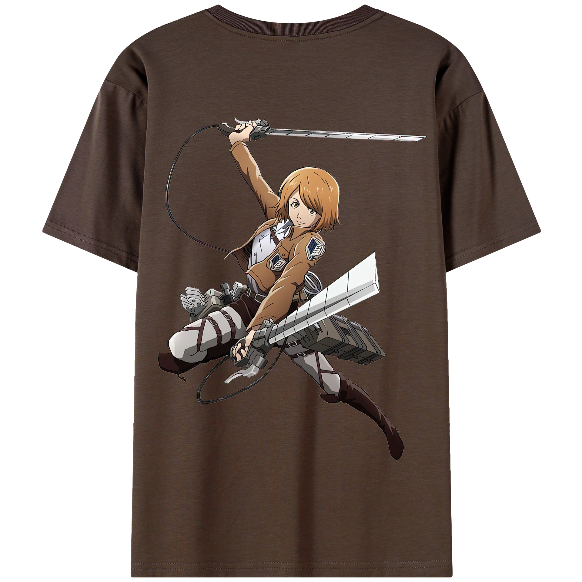 （画像用） 進撃の巨人 ペトラ·ラル Attack on Titan Petra Rall 綿100％半袖Tシャツ（背面プリント）