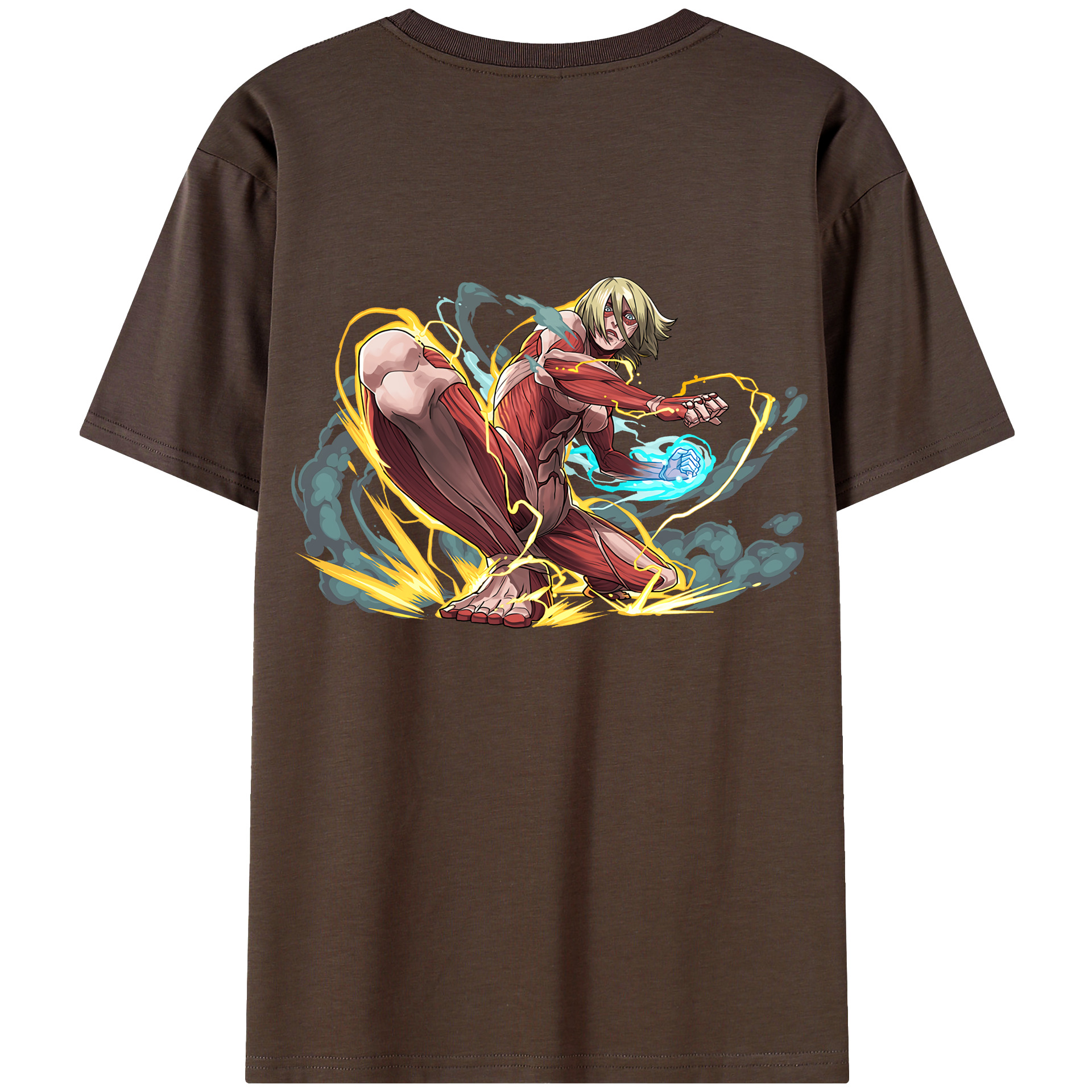 （画像用） 進撃の巨人 Attack on Titan 綿100％半袖Tシャツ（背面プリント）
