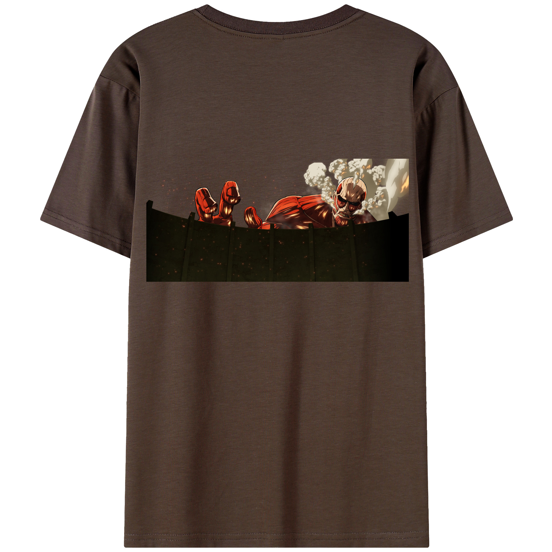 （画像用） 進撃の巨人 Attack on Titan 綿100％半袖Tシャツ（背面プリント）