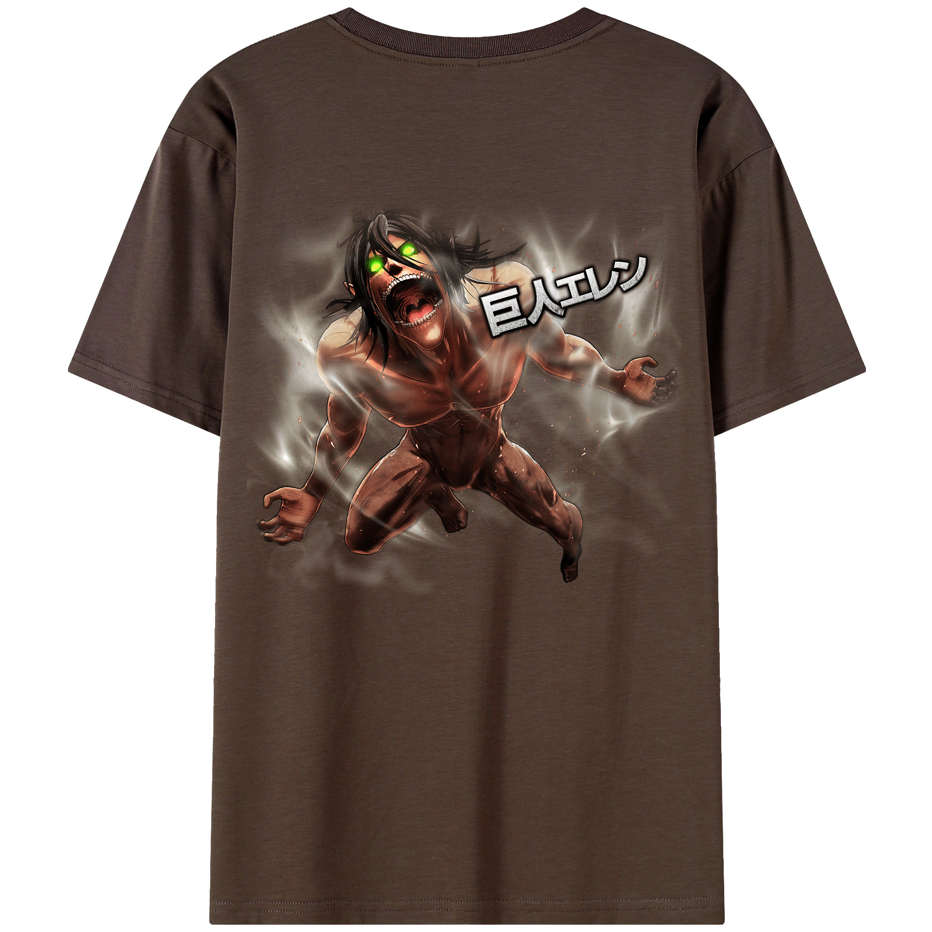 （画像用） 進撃の巨人 Attack on Titan 綿100％半袖Tシャツ（背面プリント）