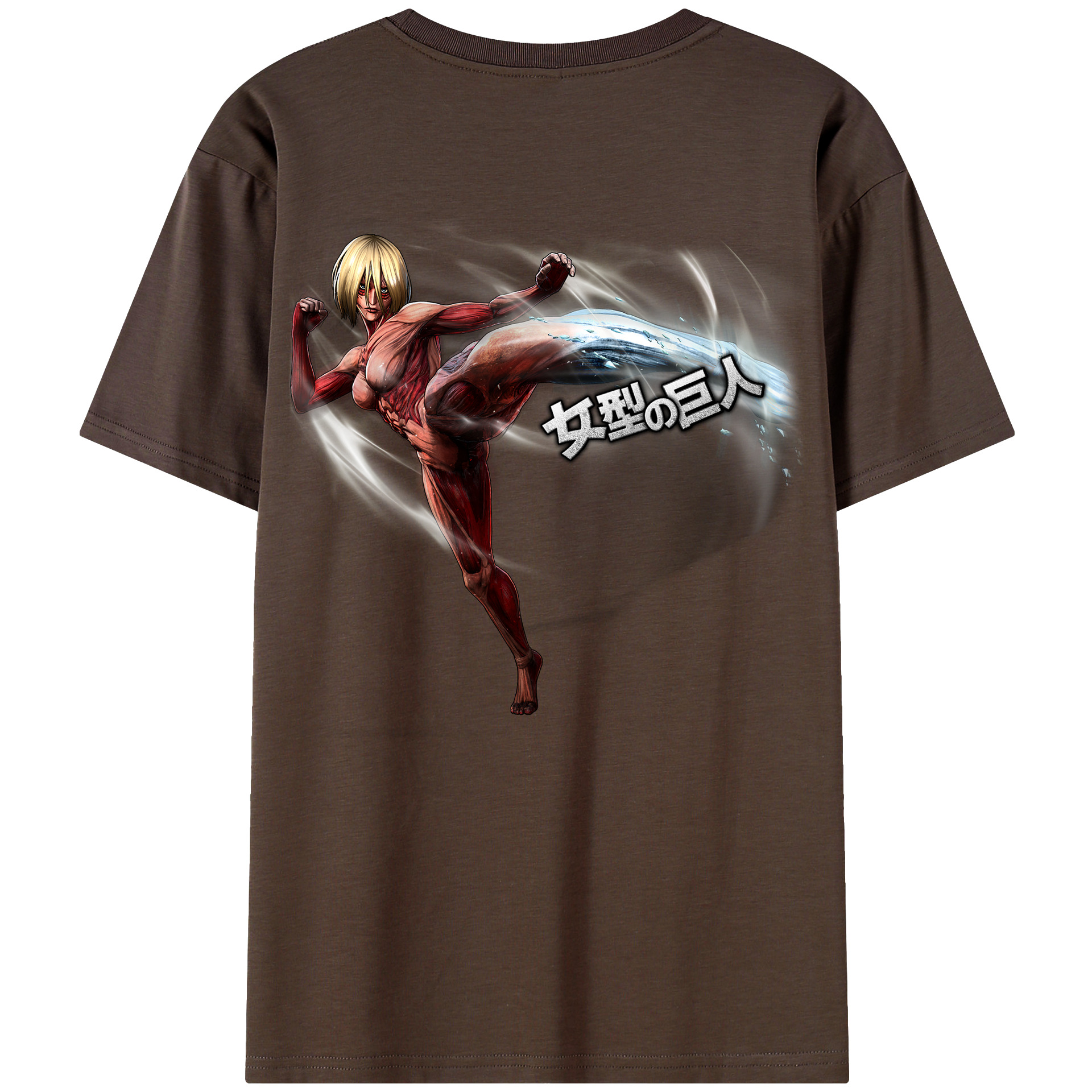 （画像用） 進撃の巨人 Attack on Titan 綿100％半袖Tシャツ（背面プリント）