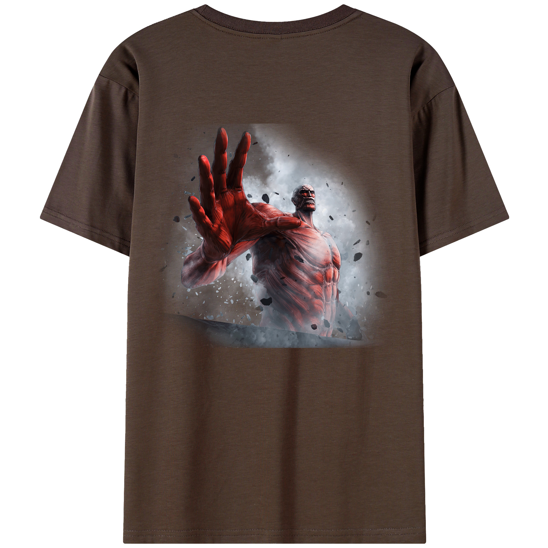 （画像用） 進撃の巨人 Attack on Titan 綿100％半袖Tシャツ（背面プリント）