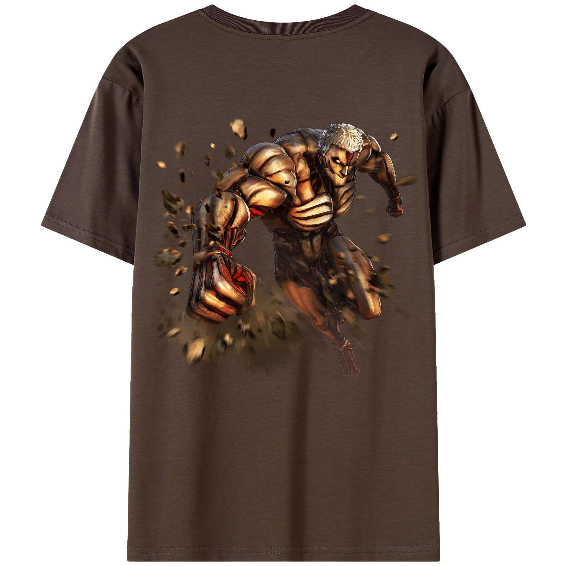 （画像用） 進撃の巨人 Attack on Titan 綿100％半袖Tシャツ（背面プリント）