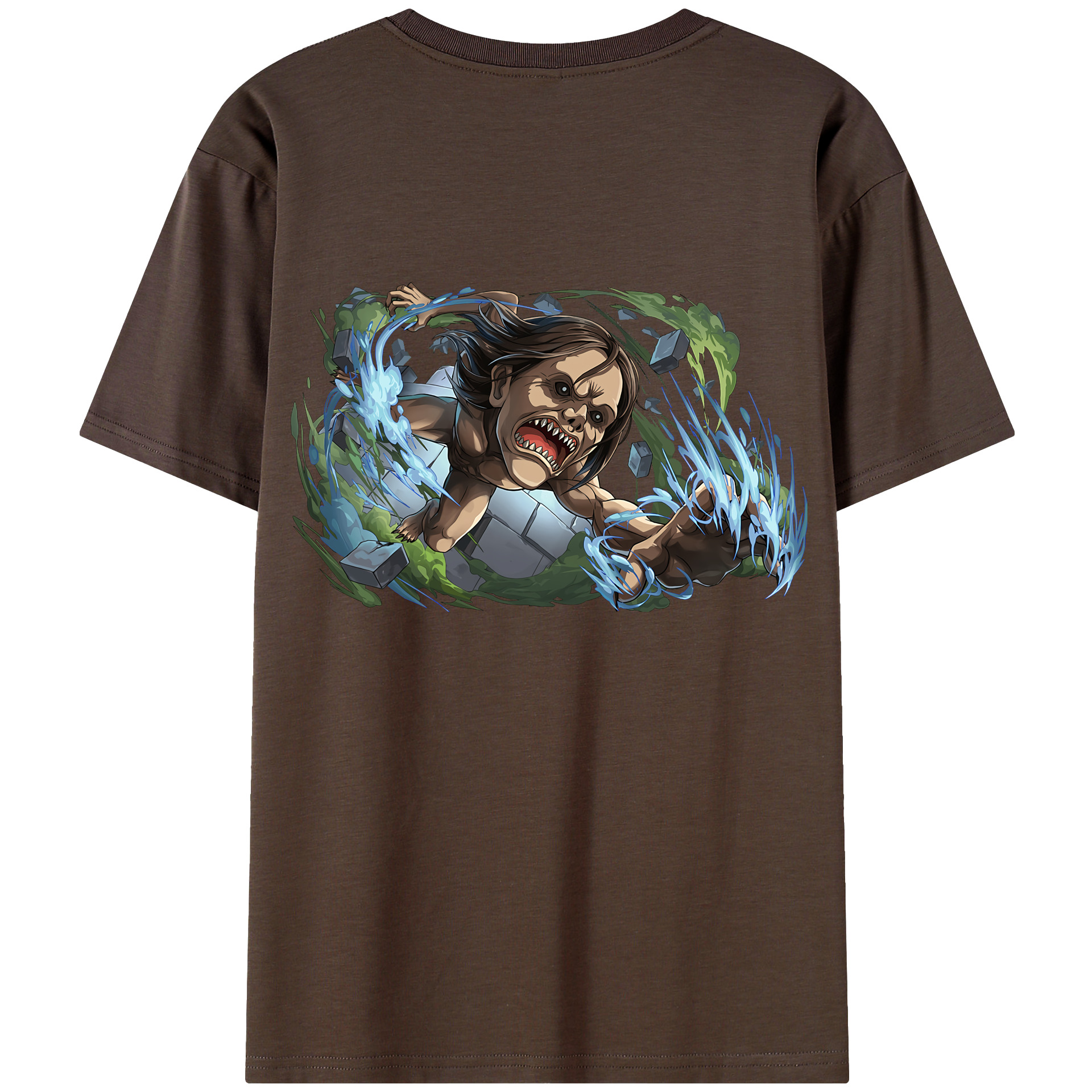 （画像用） 進撃の巨人 Attack on Titan 綿100％半袖Tシャツ（背面プリント）