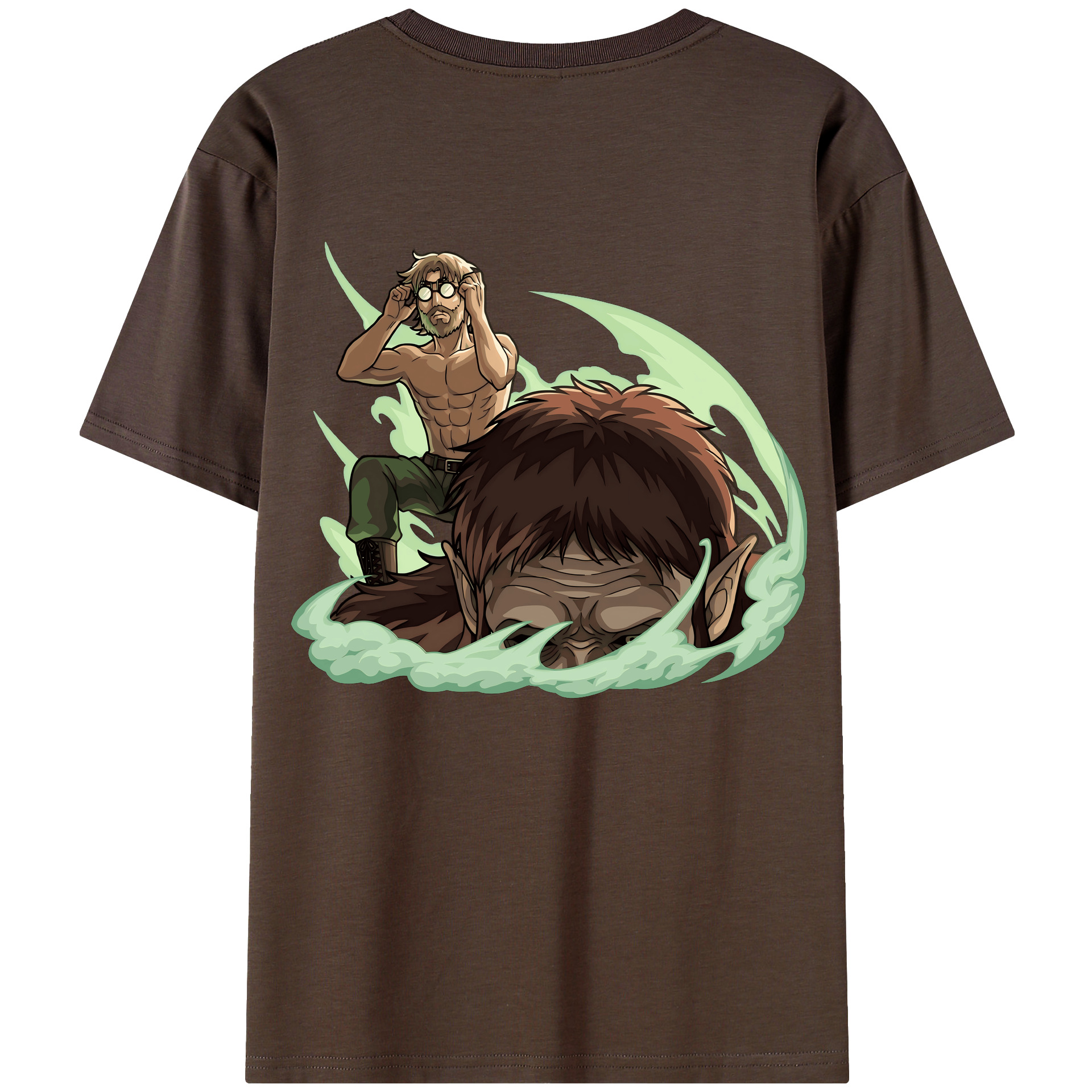 （画像用） 進撃の巨人 Attack on Titan 綿100％半袖Tシャツ（背面プリント）