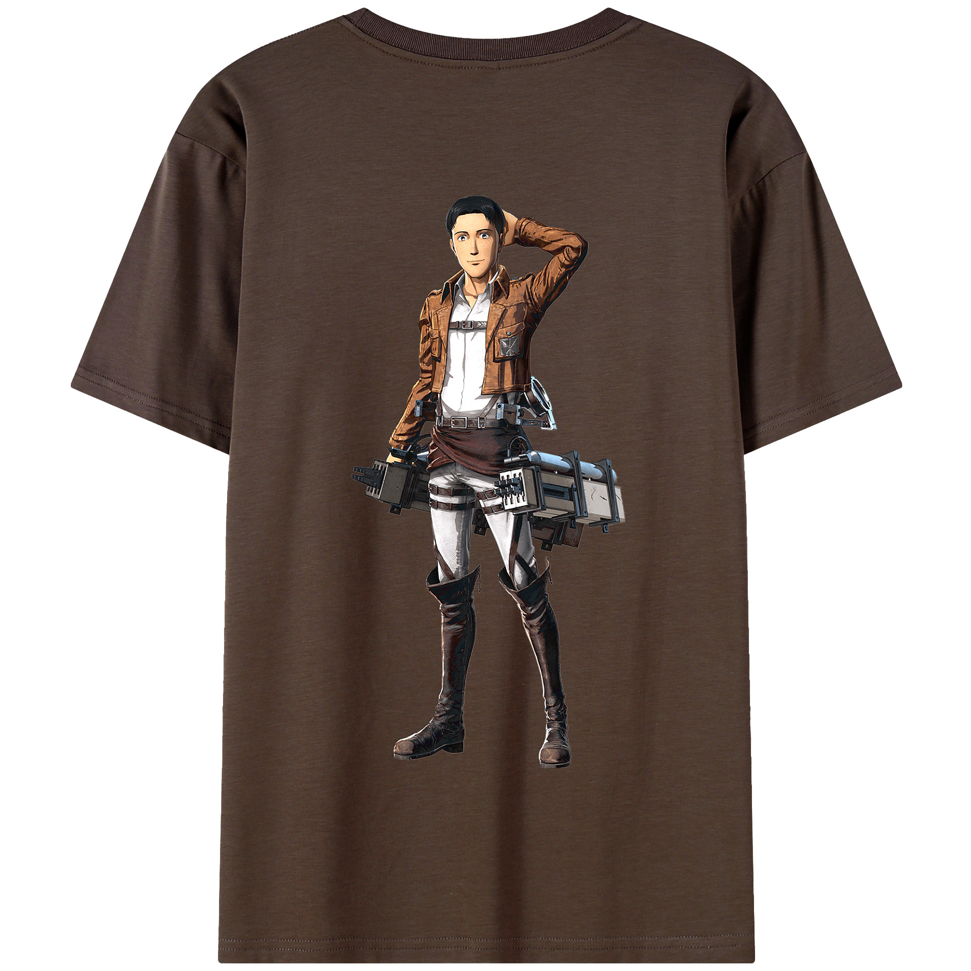 （画像用） 進撃の巨人 Attack on Titan 綿100％半袖Tシャツ（背面プリント）
