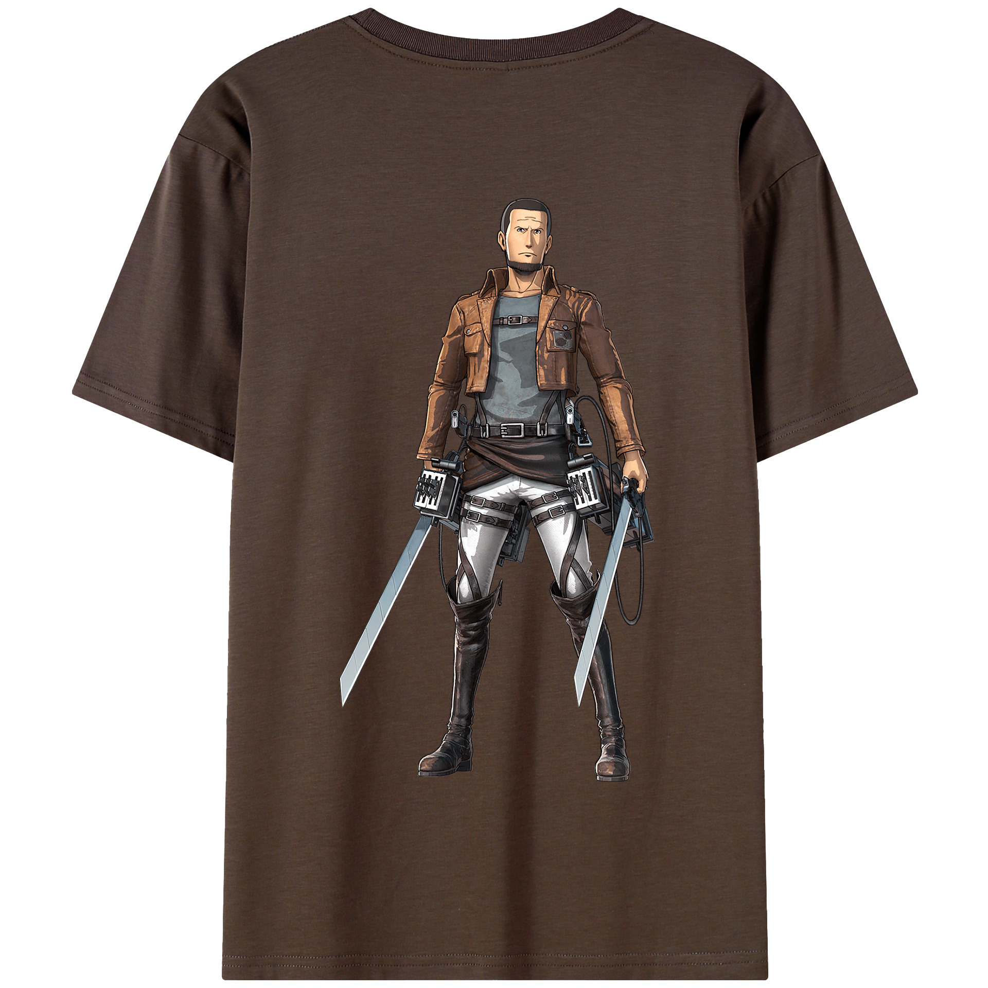 （画像用） 進撃の巨人 Attack on Titan 綿100％半袖Tシャツ（背面プリント）
