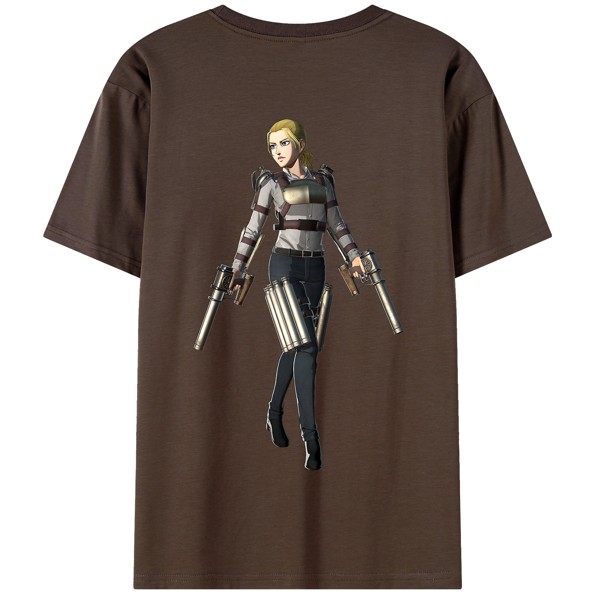 （画像用） 進撃の巨人 Attack on Titan 綿100％半袖Tシャツ（背面プリント）