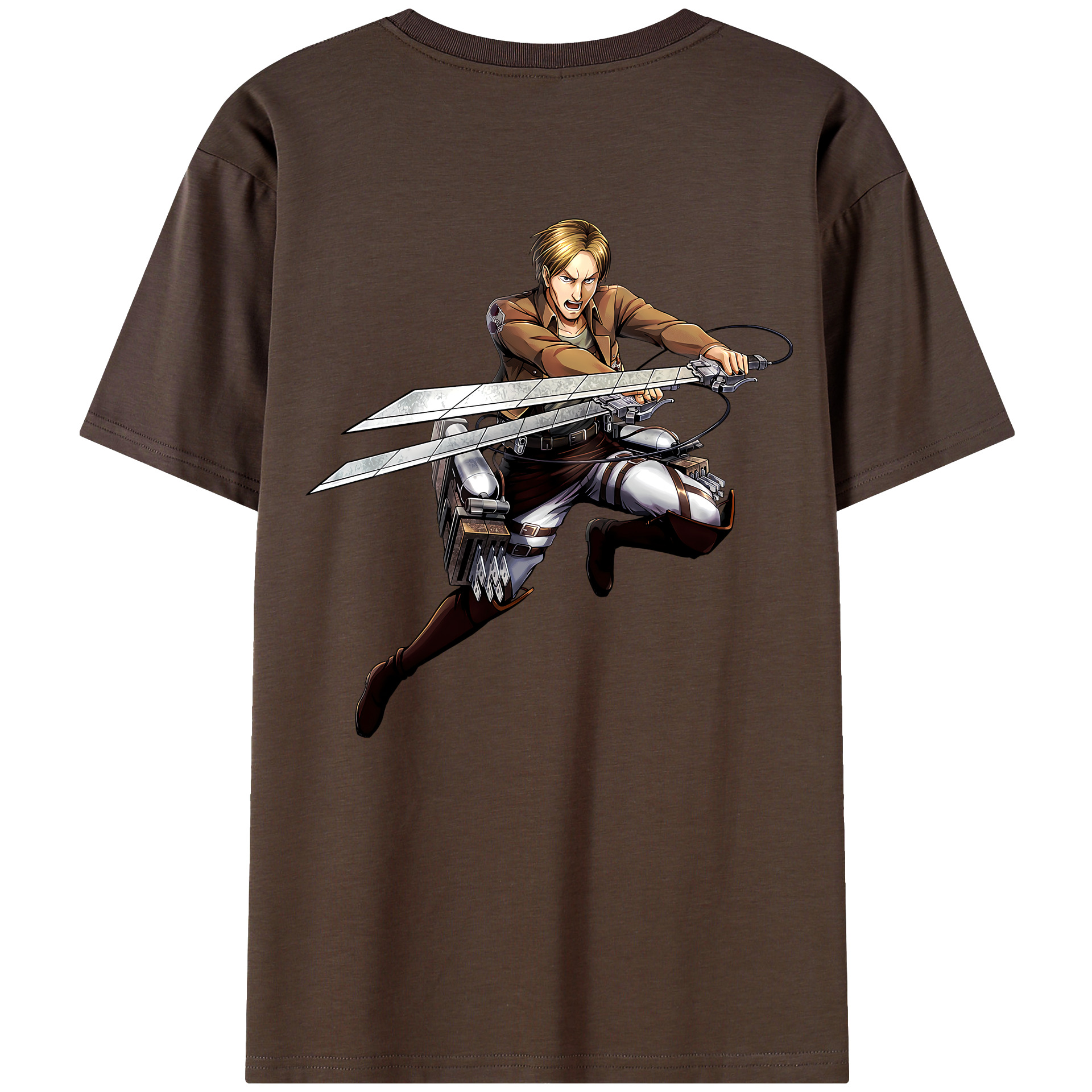 （画像用） 進撃の巨人 Attack on Titan 綿100％半袖Tシャツ（背面プリント）