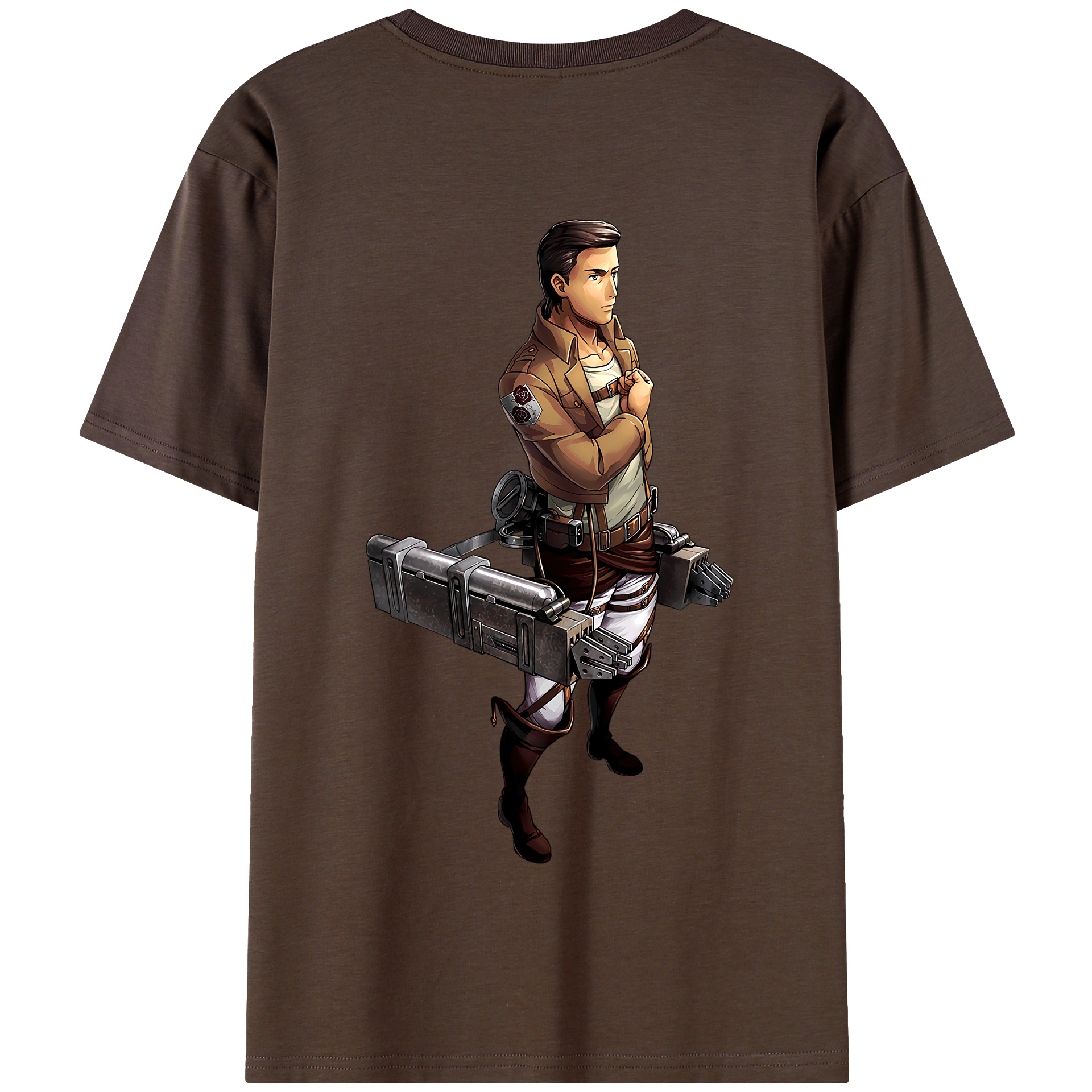 （画像用） 進撃の巨人 Attack on Titan 綿100％半袖Tシャツ（背面プリント）