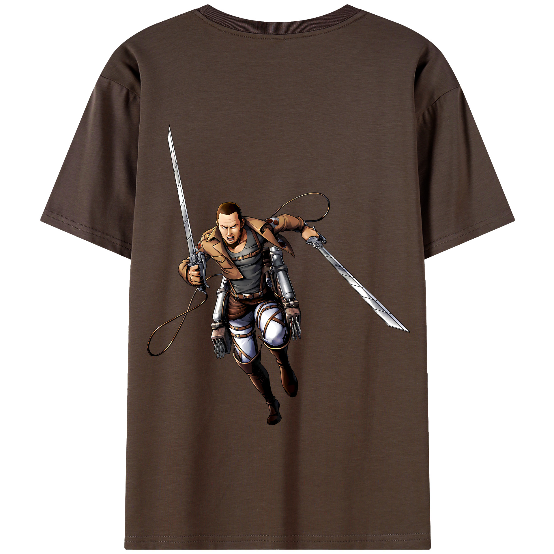 （画像用） 進撃の巨人 Attack on Titan 綿100％半袖Tシャツ（背面プリント）