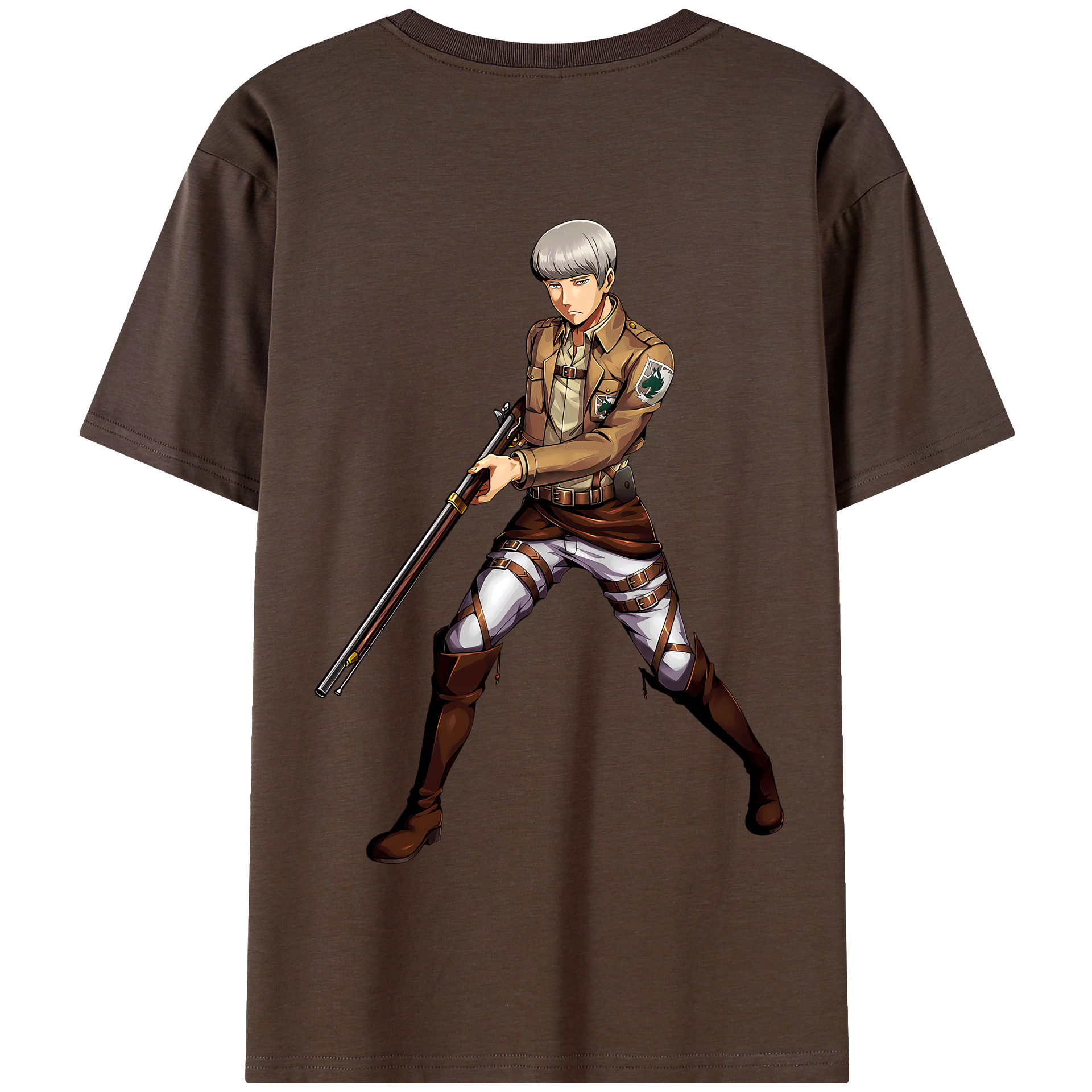 （画像用） 進撃の巨人 Attack on Titan 綿100％半袖Tシャツ（背面プリント）
