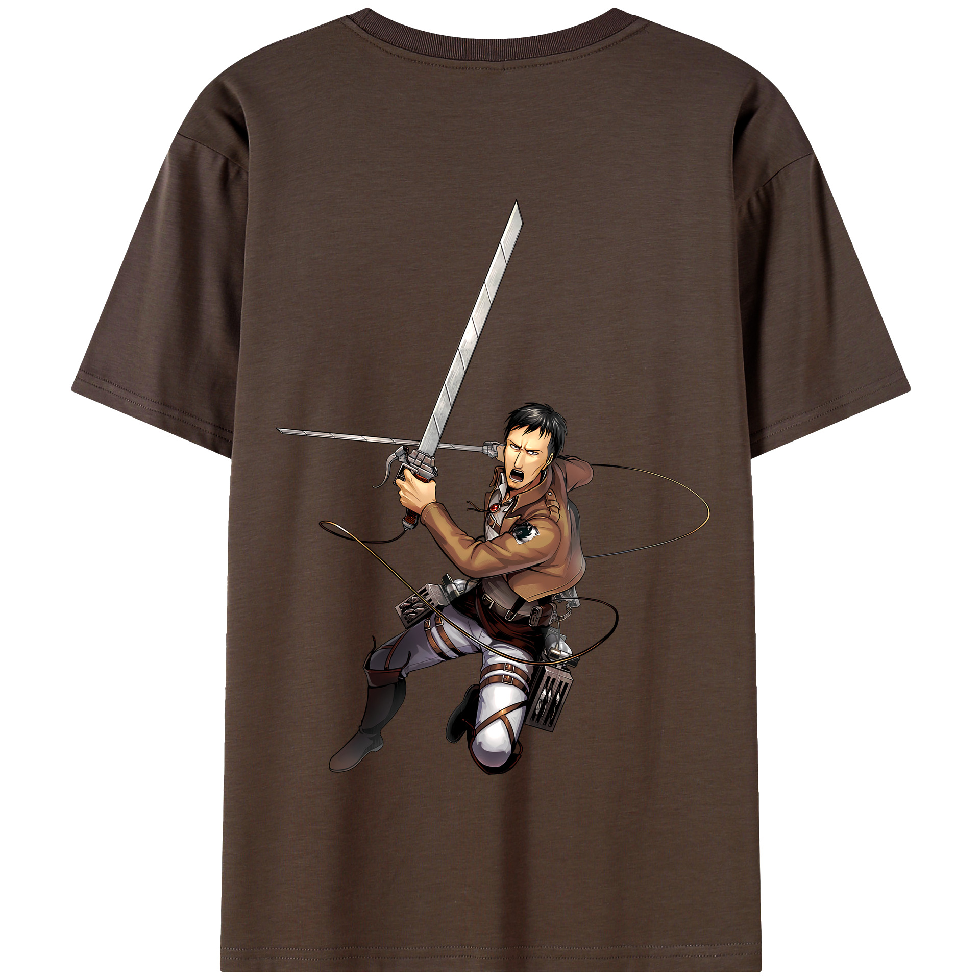 （画像用） 進撃の巨人 Attack on Titan 綿100％半袖Tシャツ（背面プリント）