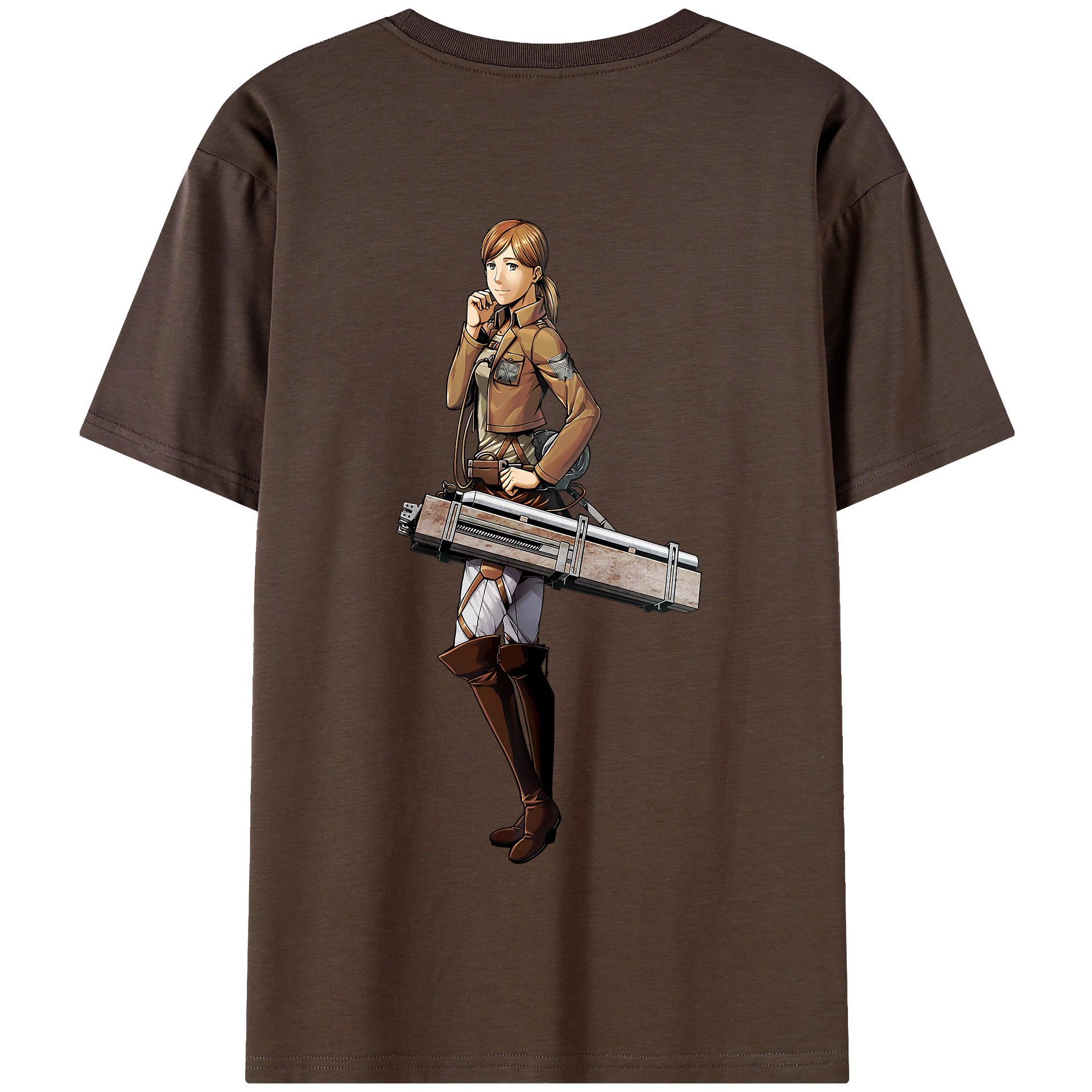 （画像用） 進撃の巨人 Attack on Titan 綿100％半袖Tシャツ（背面プリント）