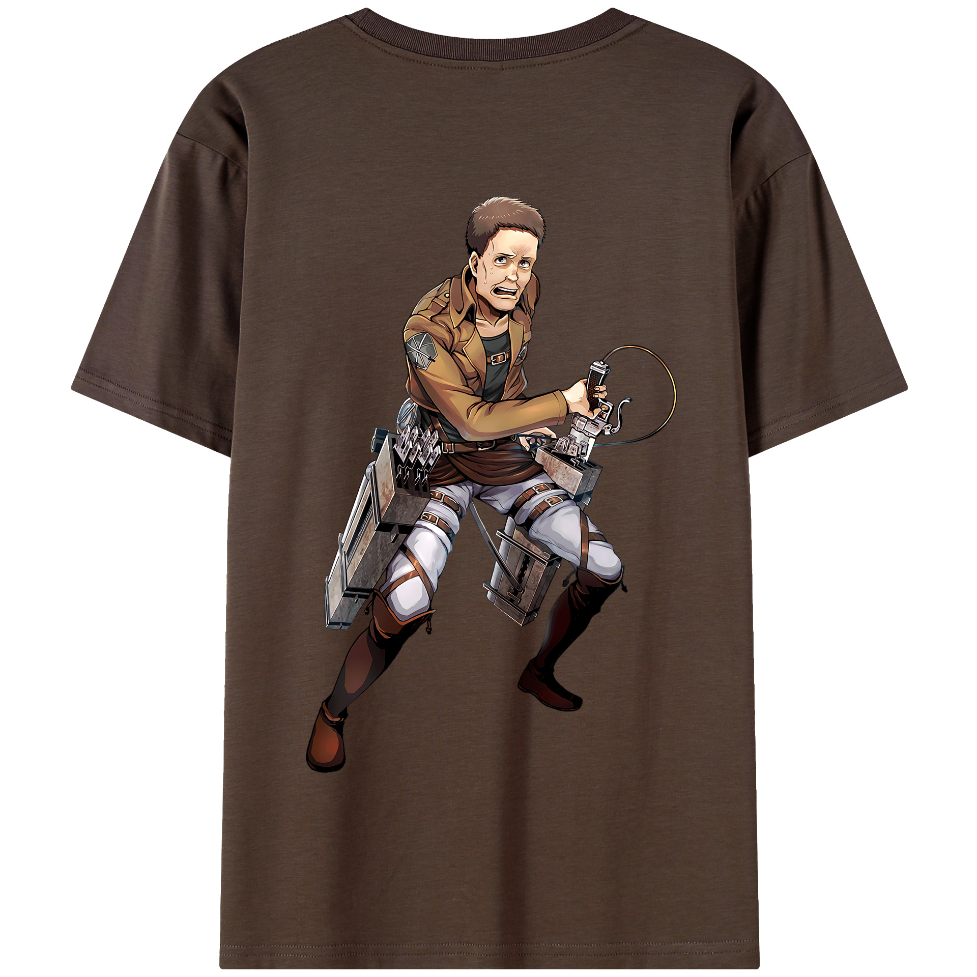 （画像用） 進撃の巨人 Attack on Titan 綿100％半袖Tシャツ（背面プリント）