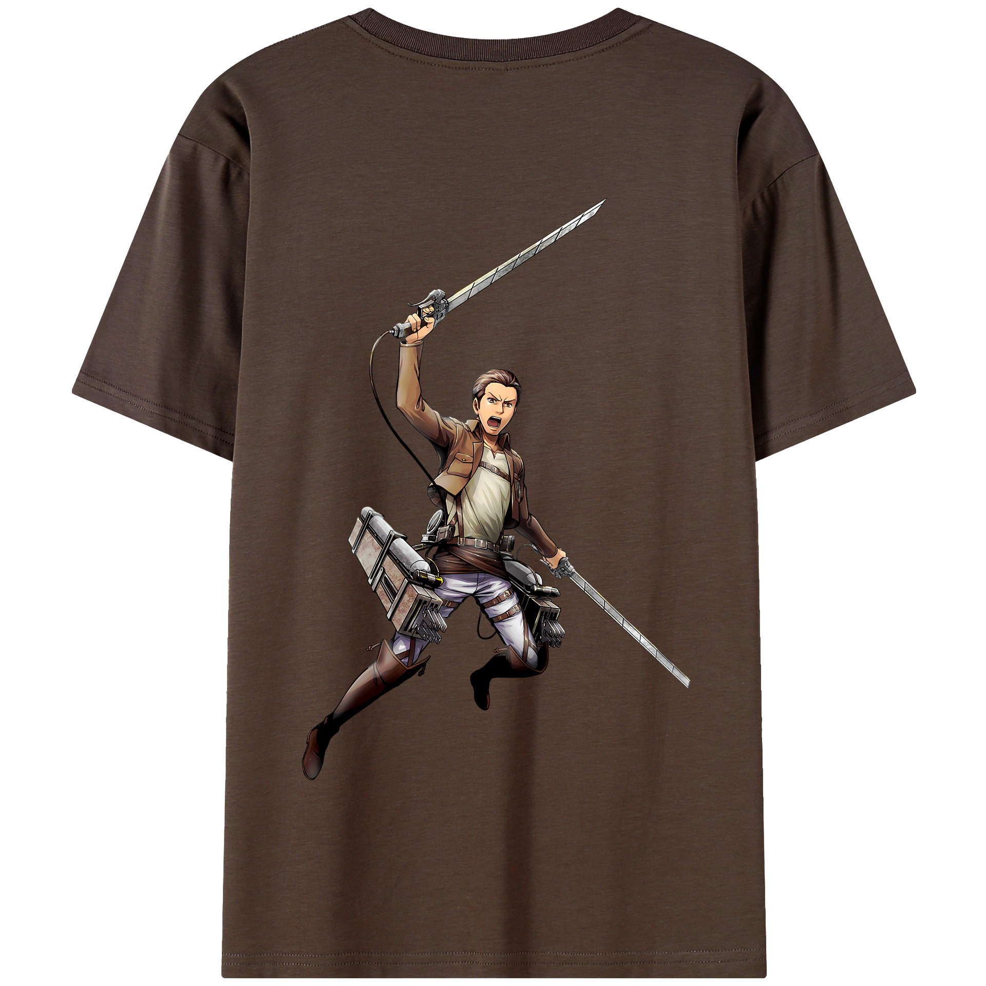 （画像用） 進撃の巨人 Attack on Titan 綿100％半袖Tシャツ（背面プリント）