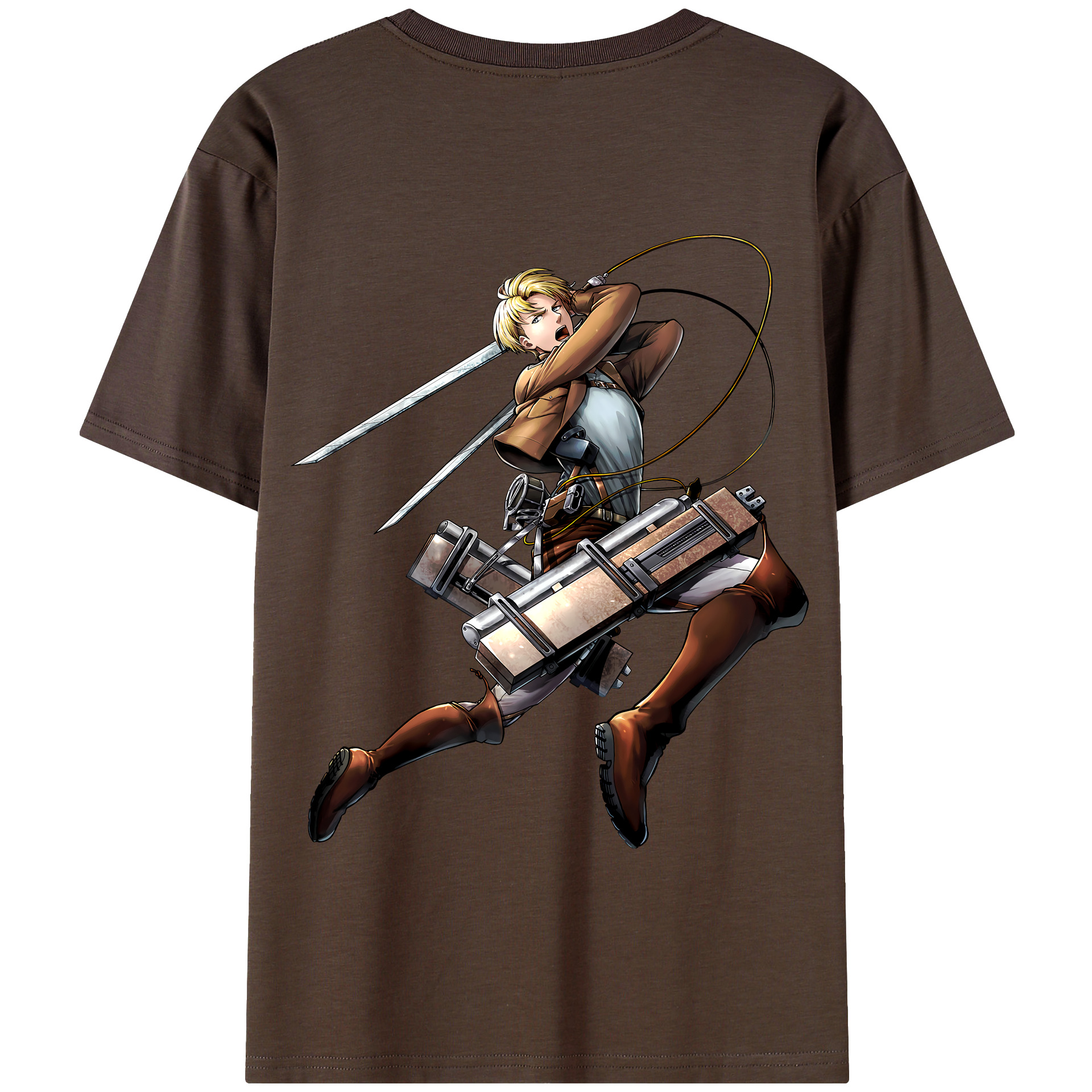 （画像用） 進撃の巨人 Attack on Titan 綿100％半袖Tシャツ（背面プリント）