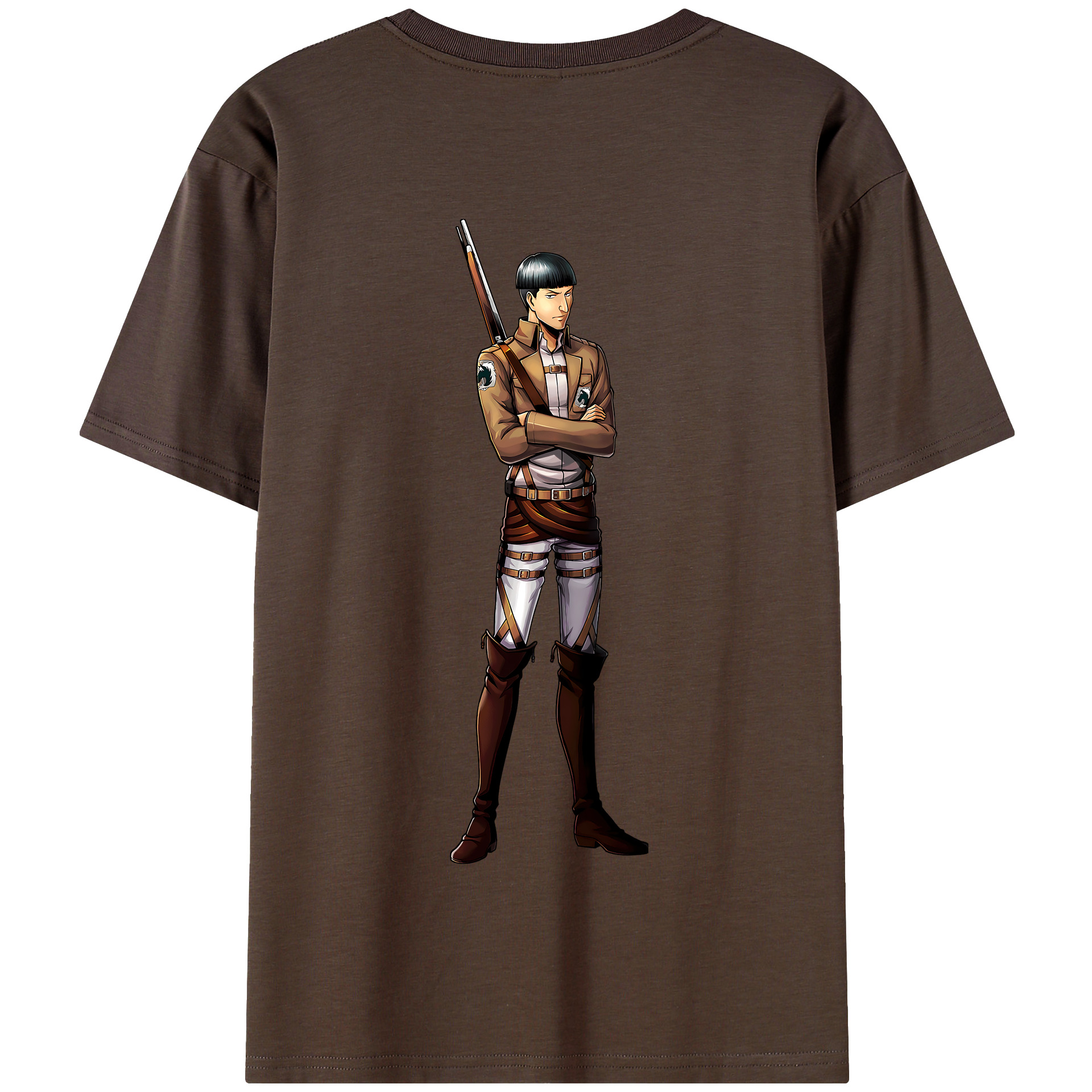 （画像用） 進撃の巨人 Attack on Titan 綿100％半袖Tシャツ（背面プリント）