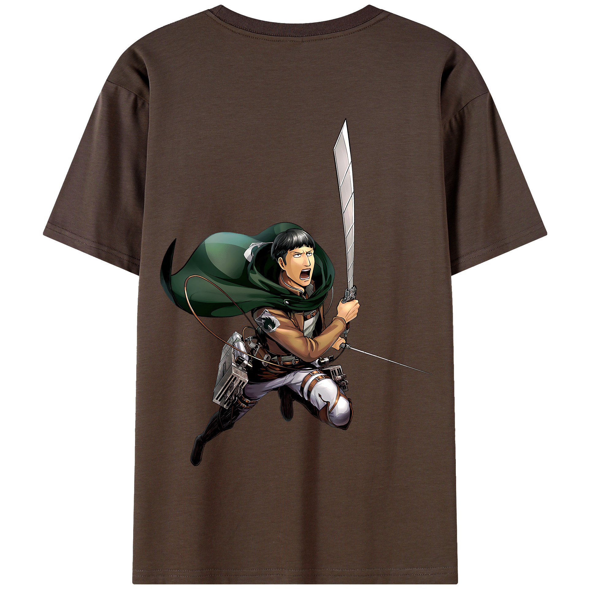 （画像用） 進撃の巨人 Attack on Titan 綿100％半袖Tシャツ（背面プリント）