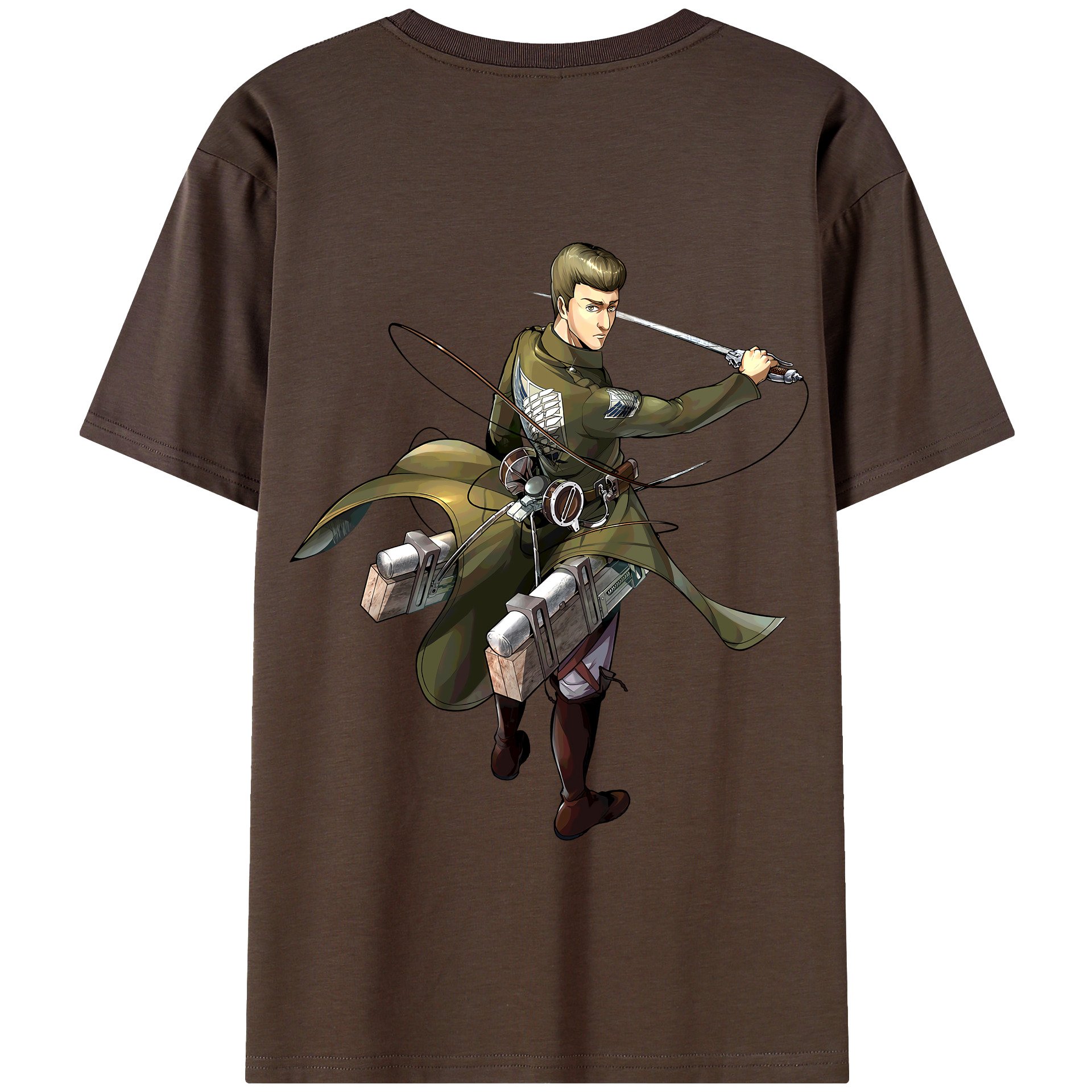（画像用） 進撃の巨人 Attack on Titan 綿100％半袖Tシャツ（背面プリント）