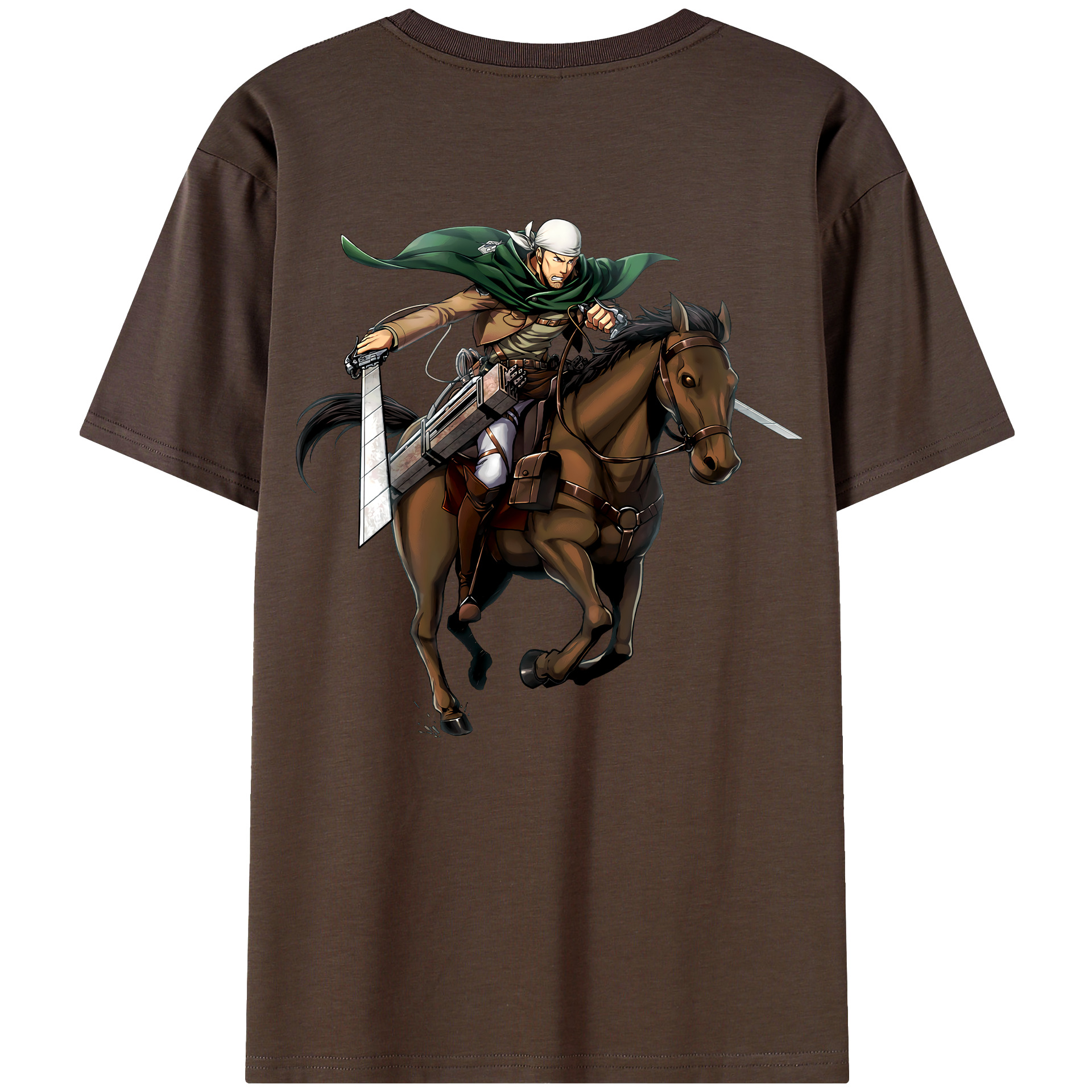 （画像用） 進撃の巨人 Attack on Titan 綿100％半袖Tシャツ（背面プリント）