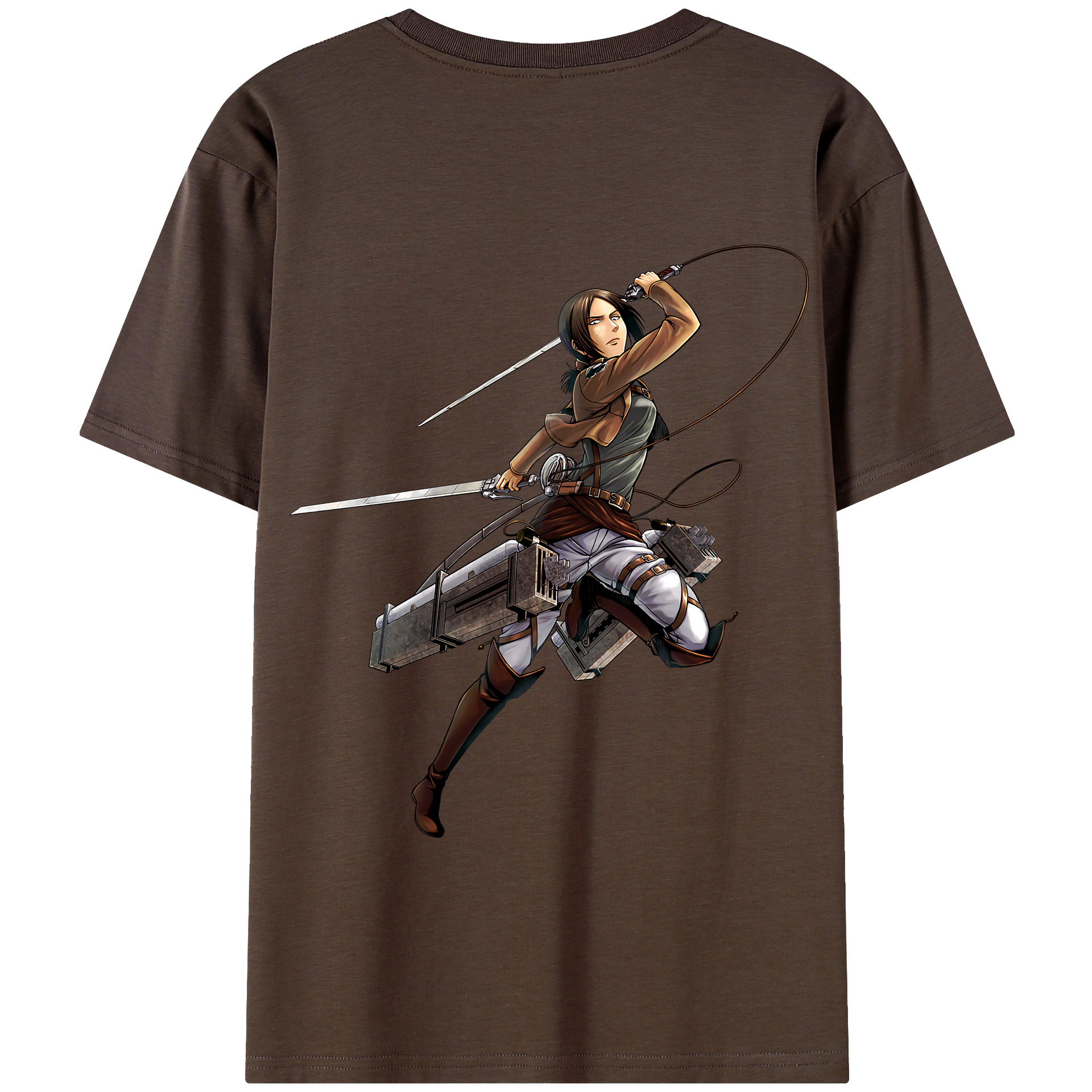 （画像用） 進撃の巨人 Attack on Titan 綿100％半袖Tシャツ（背面プリント）