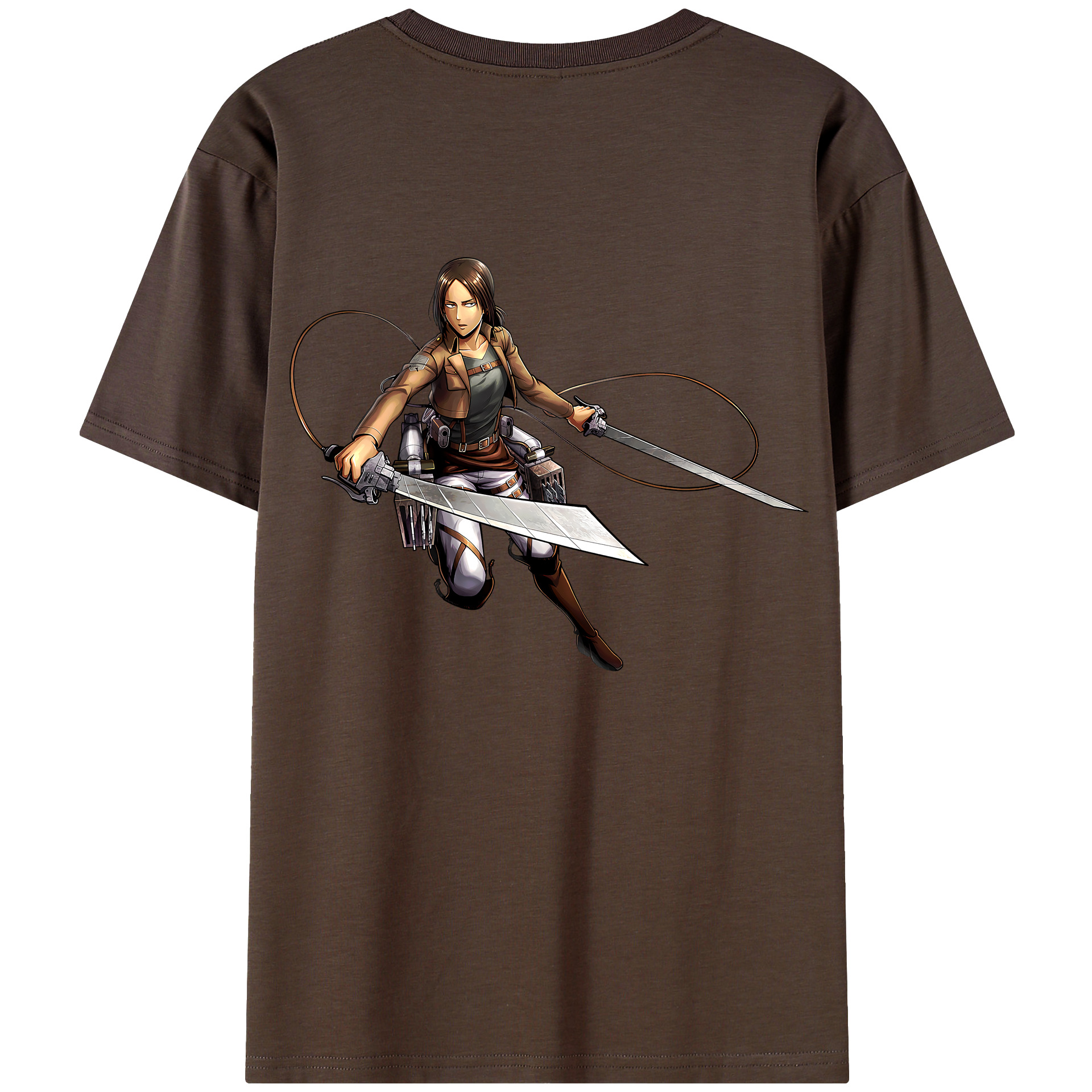 （画像用） 進撃の巨人 Attack on Titan 綿100％半袖Tシャツ（背面プリント）