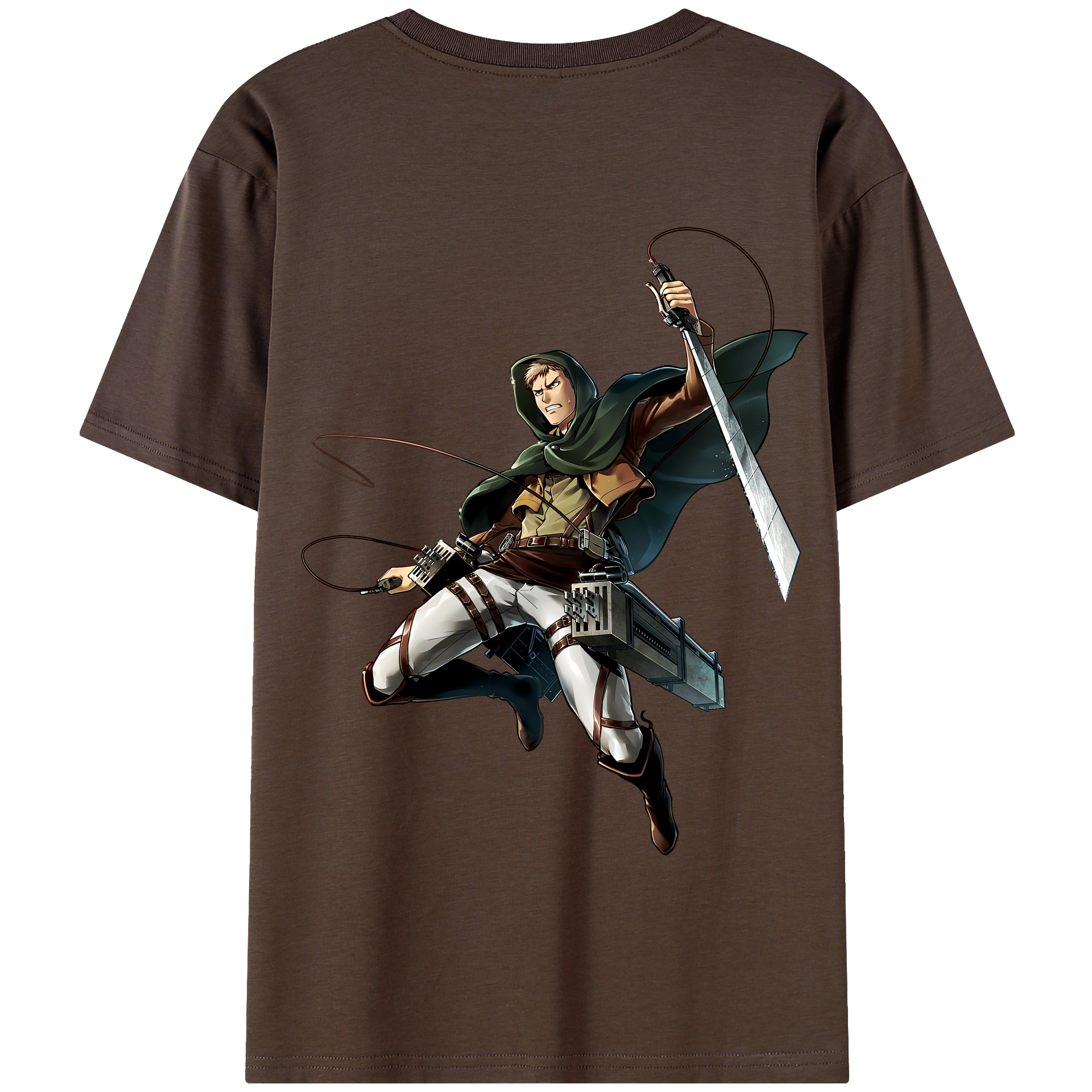 （画像用） 進撃の巨人 Attack on Titan 綿100％半袖Tシャツ（背面プリント）