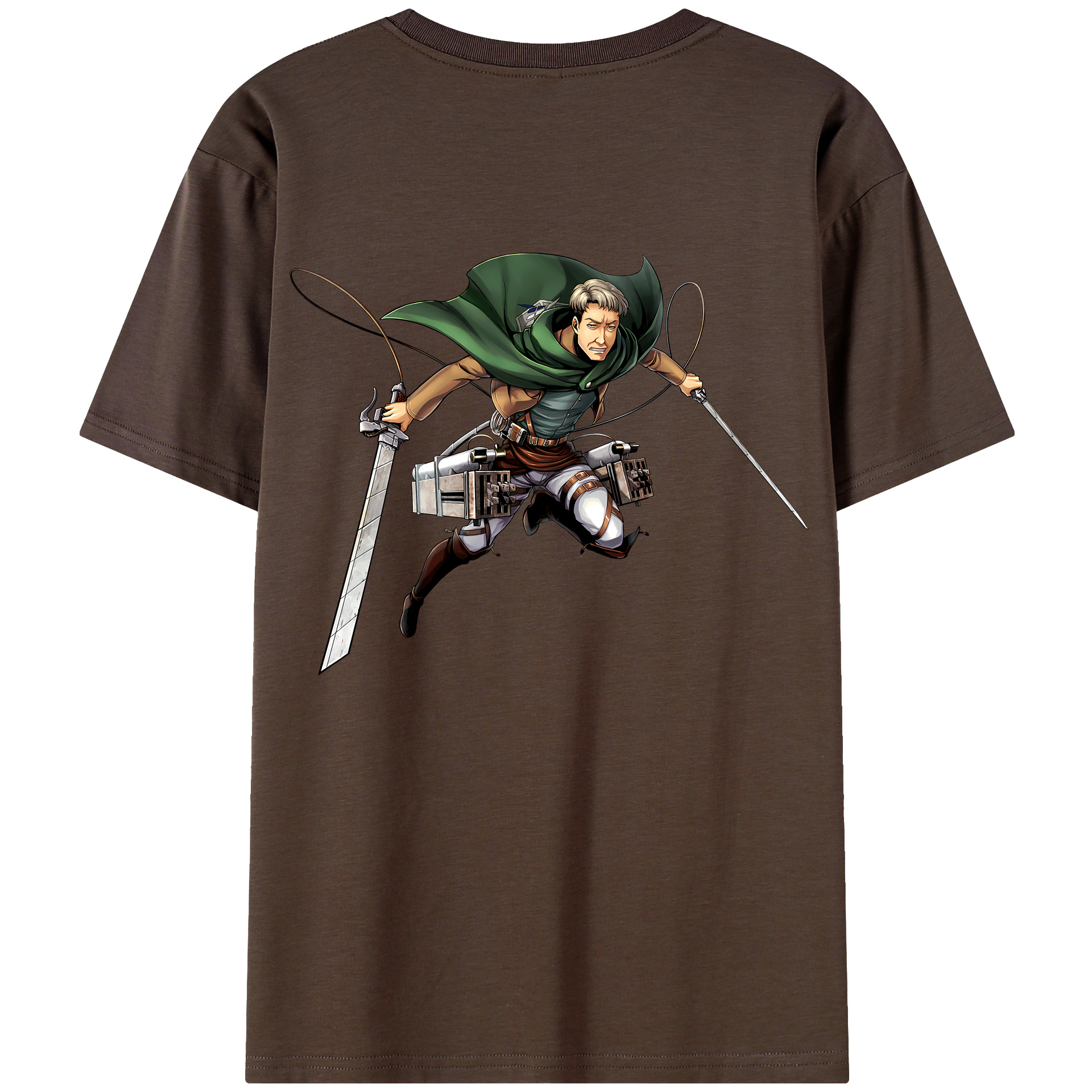 （画像用） 進撃の巨人 Attack on Titan 綿100％半袖Tシャツ（背面プリント）