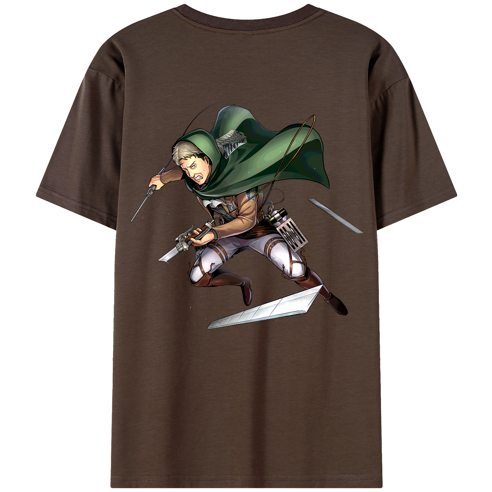 （画像用） 進撃の巨人 Attack on Titan 綿100％半袖Tシャツ（背面プリント）