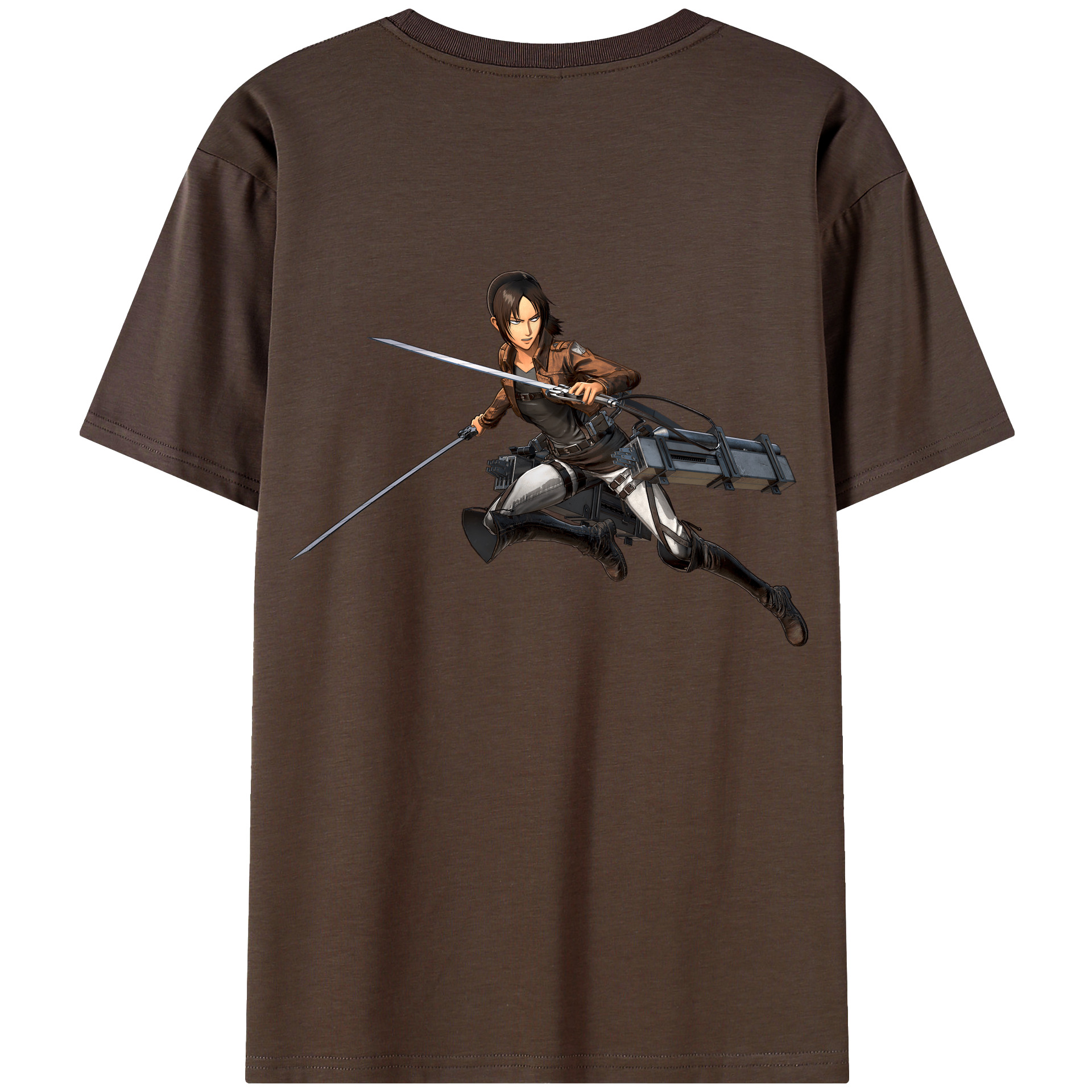 （画像用） 進撃の巨人 Attack on Titan 綿100％半袖Tシャツ（背面プリント）