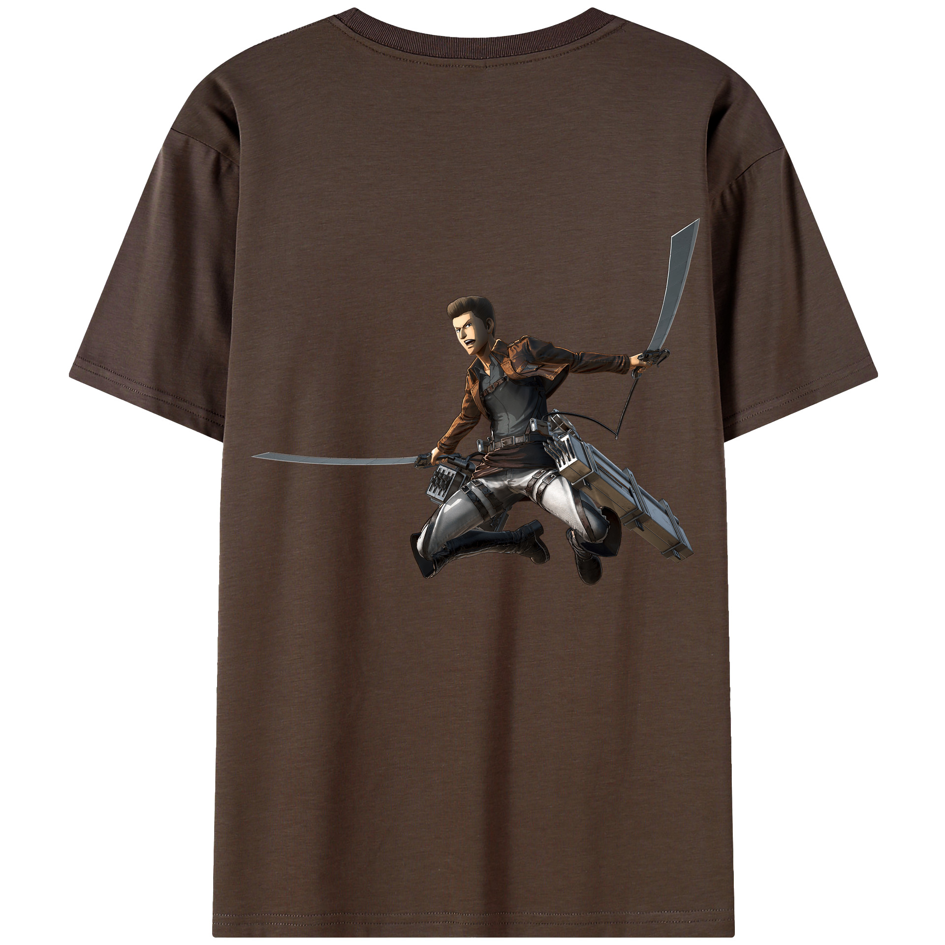 （画像用） 進撃の巨人 Attack on Titan 綿100％半袖Tシャツ（背面プリント）