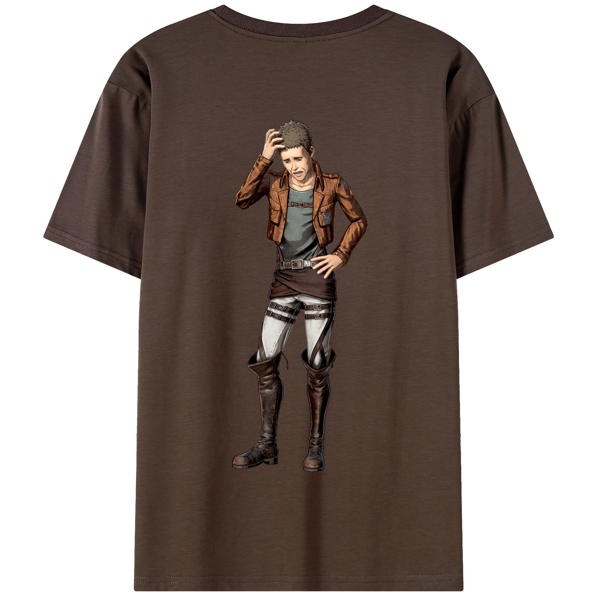 （画像用） 進撃の巨人 Attack on Titan 綿100％半袖Tシャツ（背面プリント）