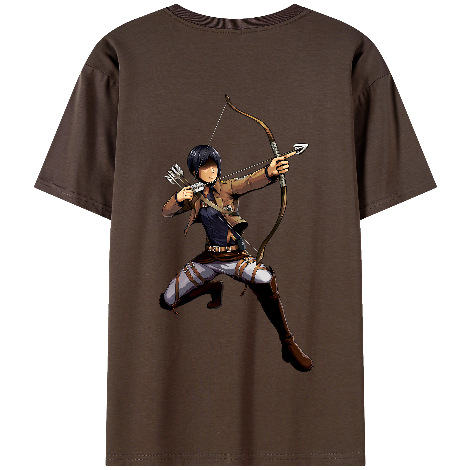（画像用） 進撃の巨人 Attack on Titan 綿100％半袖Tシャツ（背面プリント）