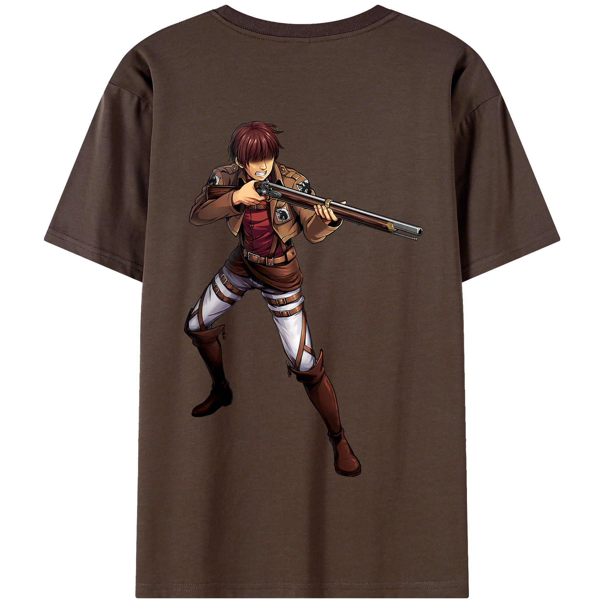 （画像用） 進撃の巨人 Attack on Titan 綿100％半袖Tシャツ（背面プリント）