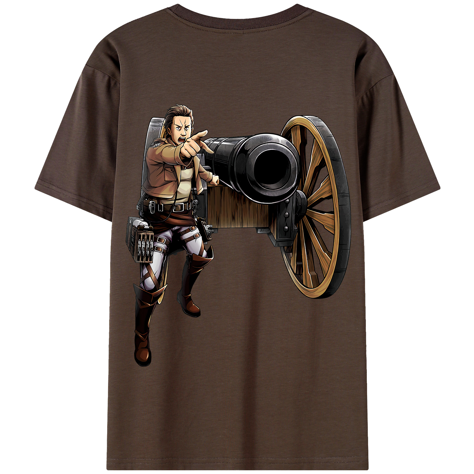 （画像用） 進撃の巨人 Attack on Titan 綿100％半袖Tシャツ（背面プリント）