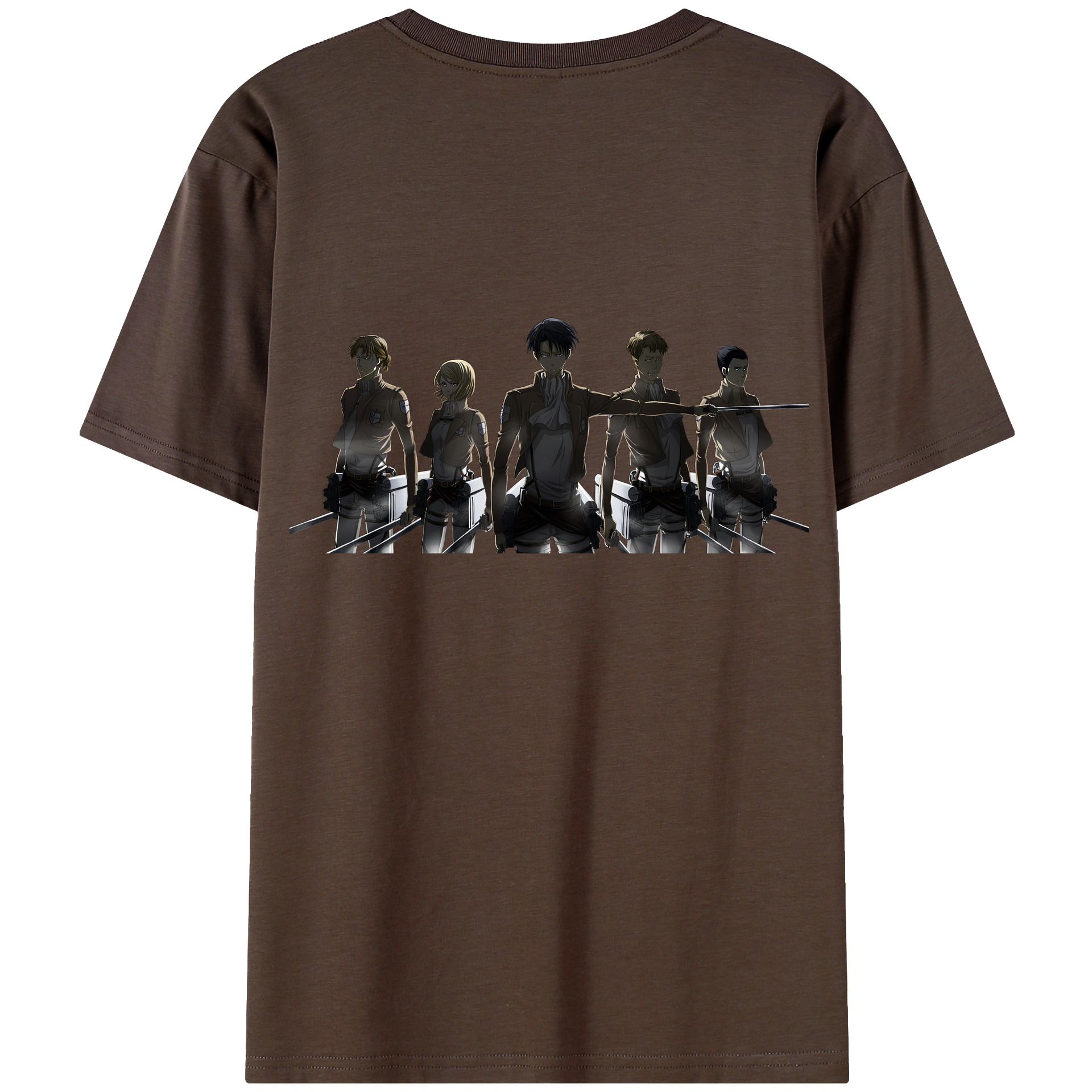 （画像用） 進撃の巨人 Attack on Titan 綿100％半袖Tシャツ（背面プリント）