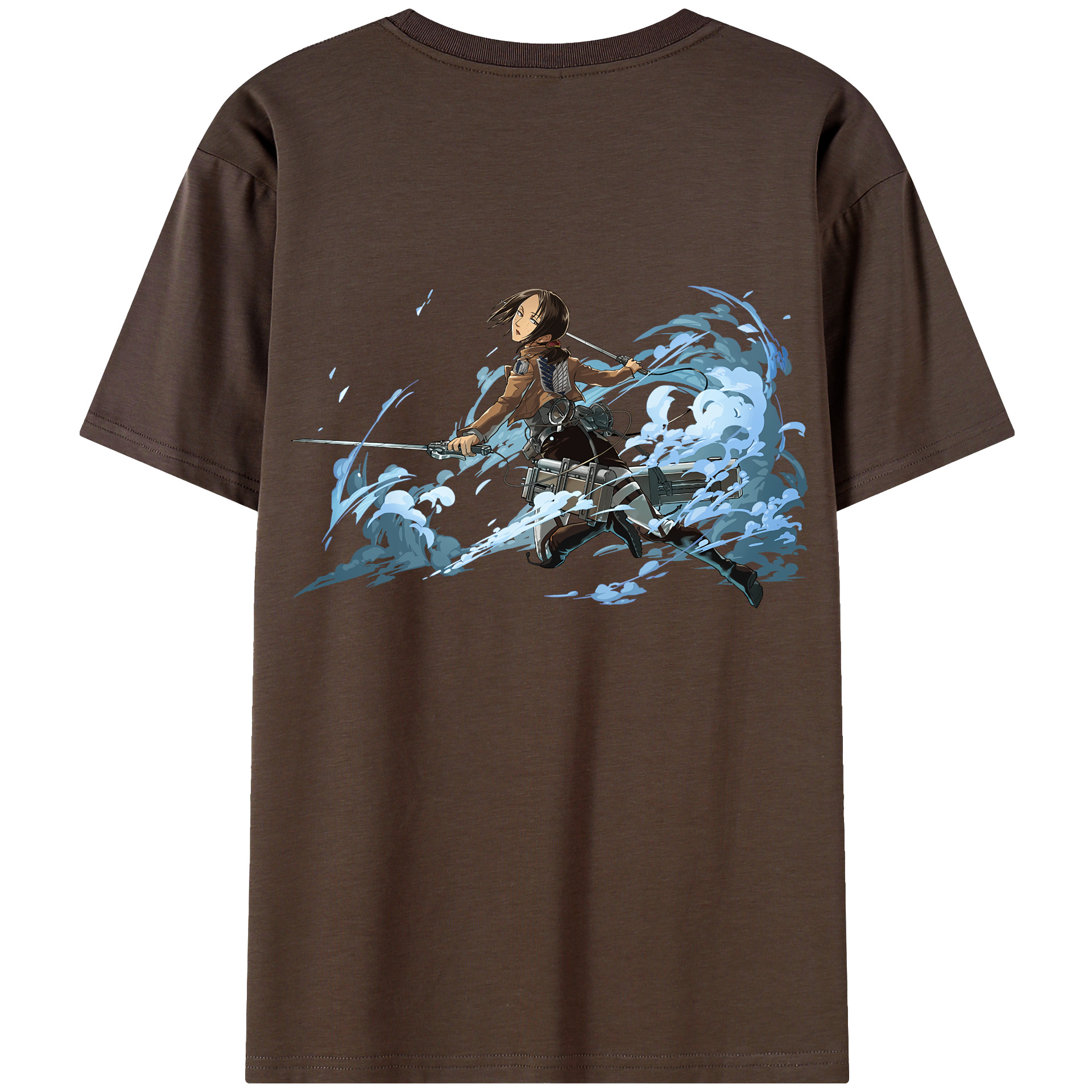 （画像用） 進撃の巨人 Attack on Titan 綿100％半袖Tシャツ（背面プリント）