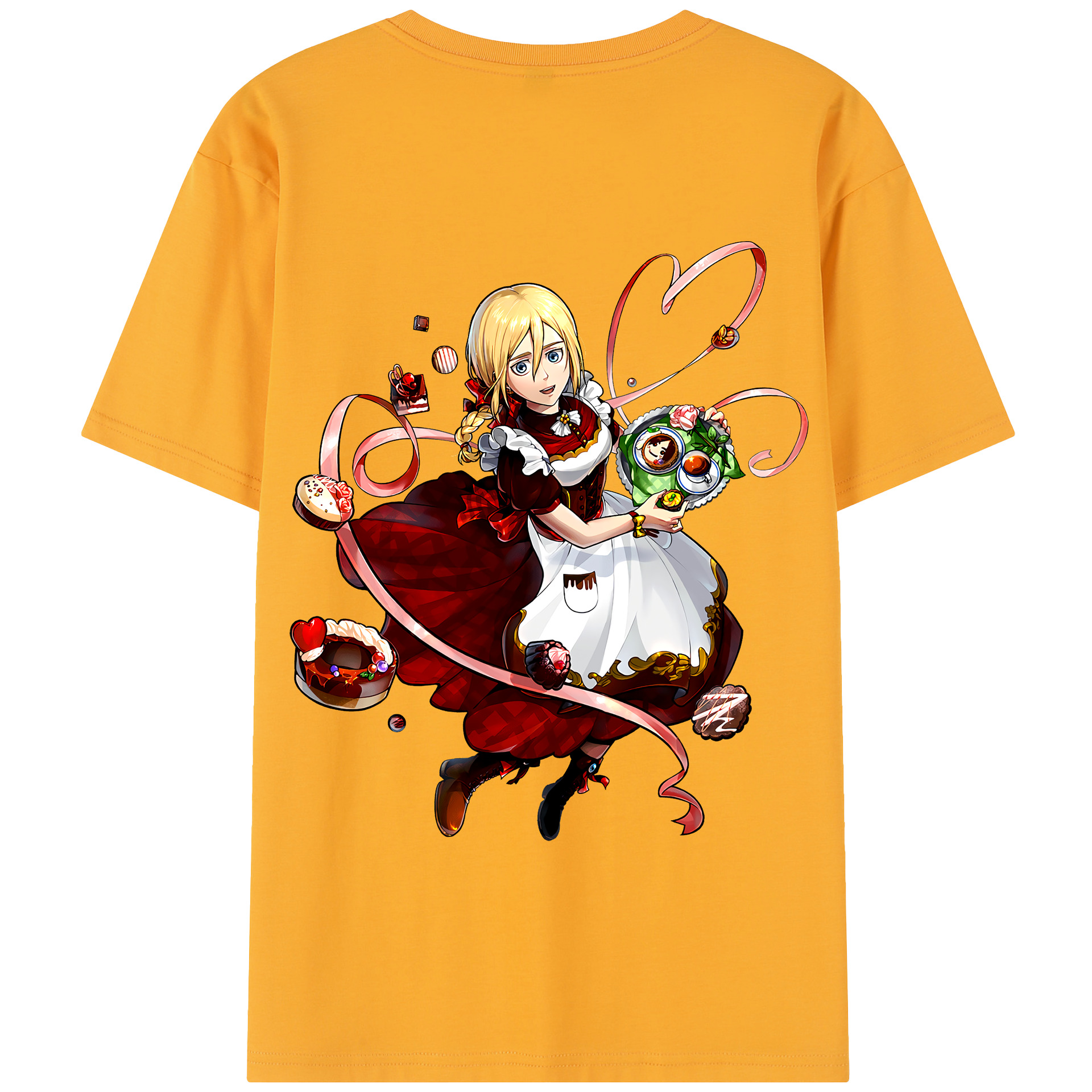 （画像用） 進撃の巨人 クリスタ·レンズ Attack on Titan Christa Lenz 綿100％半袖Tシャツ（背面プリント）