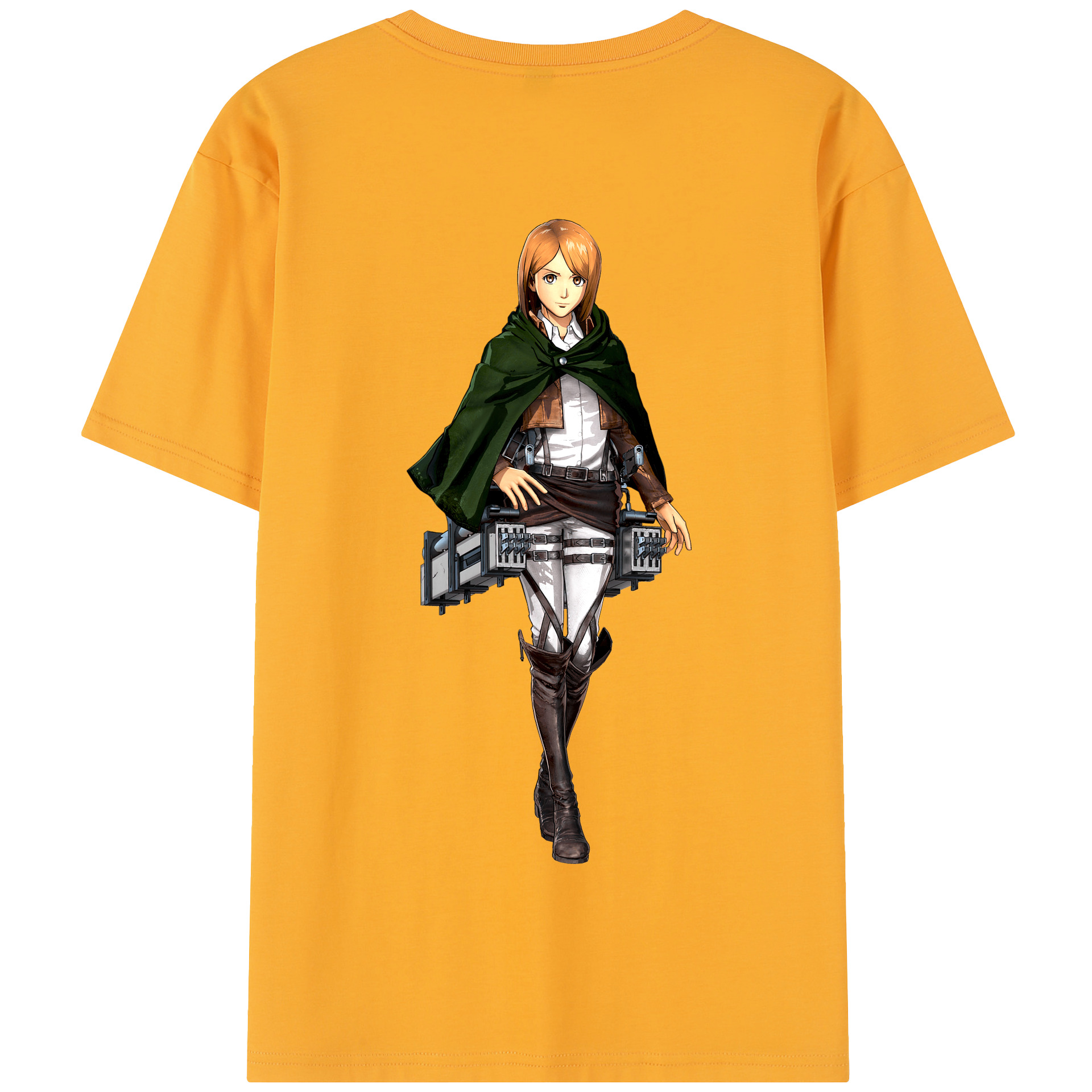 （画像用） 進撃の巨人 ペトラ·ラル Attack on Titan Petra Rall 綿100％半袖Tシャツ（背面プリント）