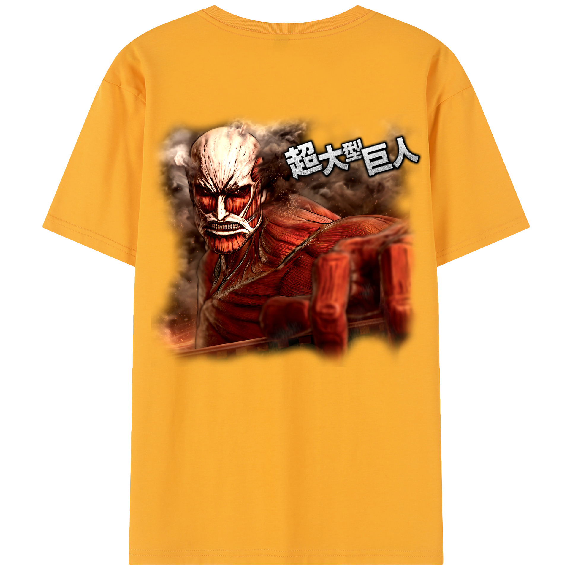 （画像用） 進撃の巨人 Attack on Titan 綿100％半袖Tシャツ（背面プリント）