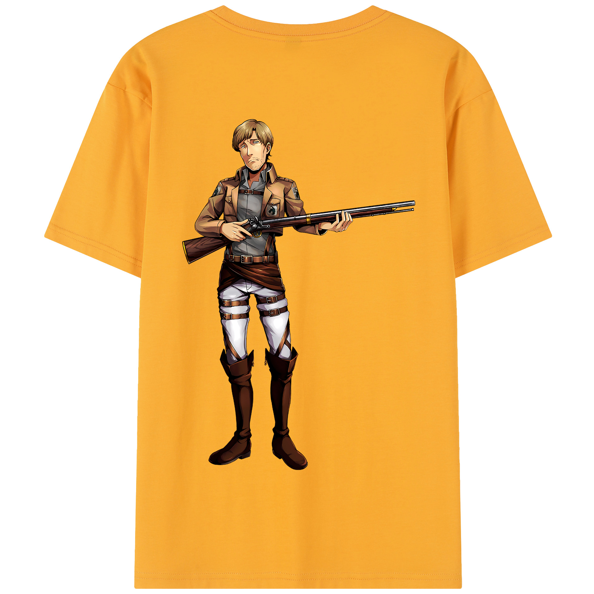 （画像用） 進撃の巨人 Attack on Titan 綿100％半袖Tシャツ（背面プリント）