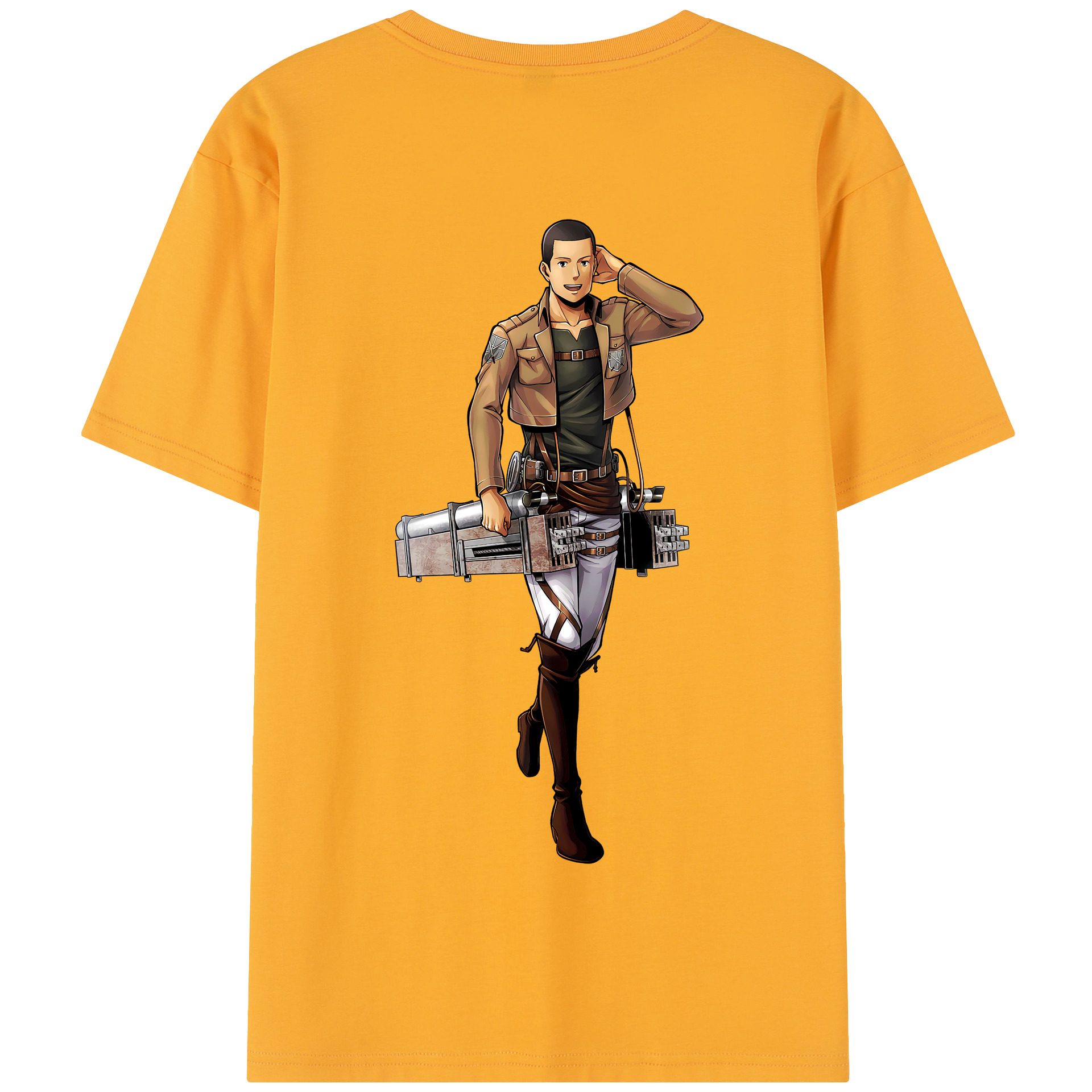 （画像用） 進撃の巨人 Attack on Titan 綿100％半袖Tシャツ（背面プリント）