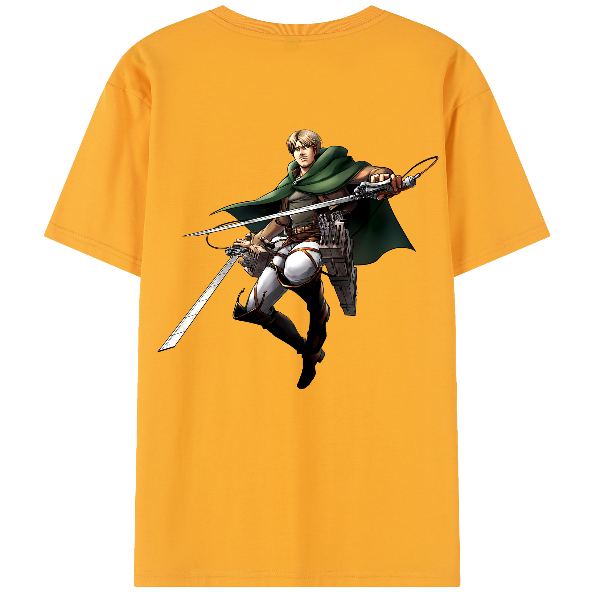 （画像用） 進撃の巨人 Attack on Titan 綿100％半袖Tシャツ（背面プリント）