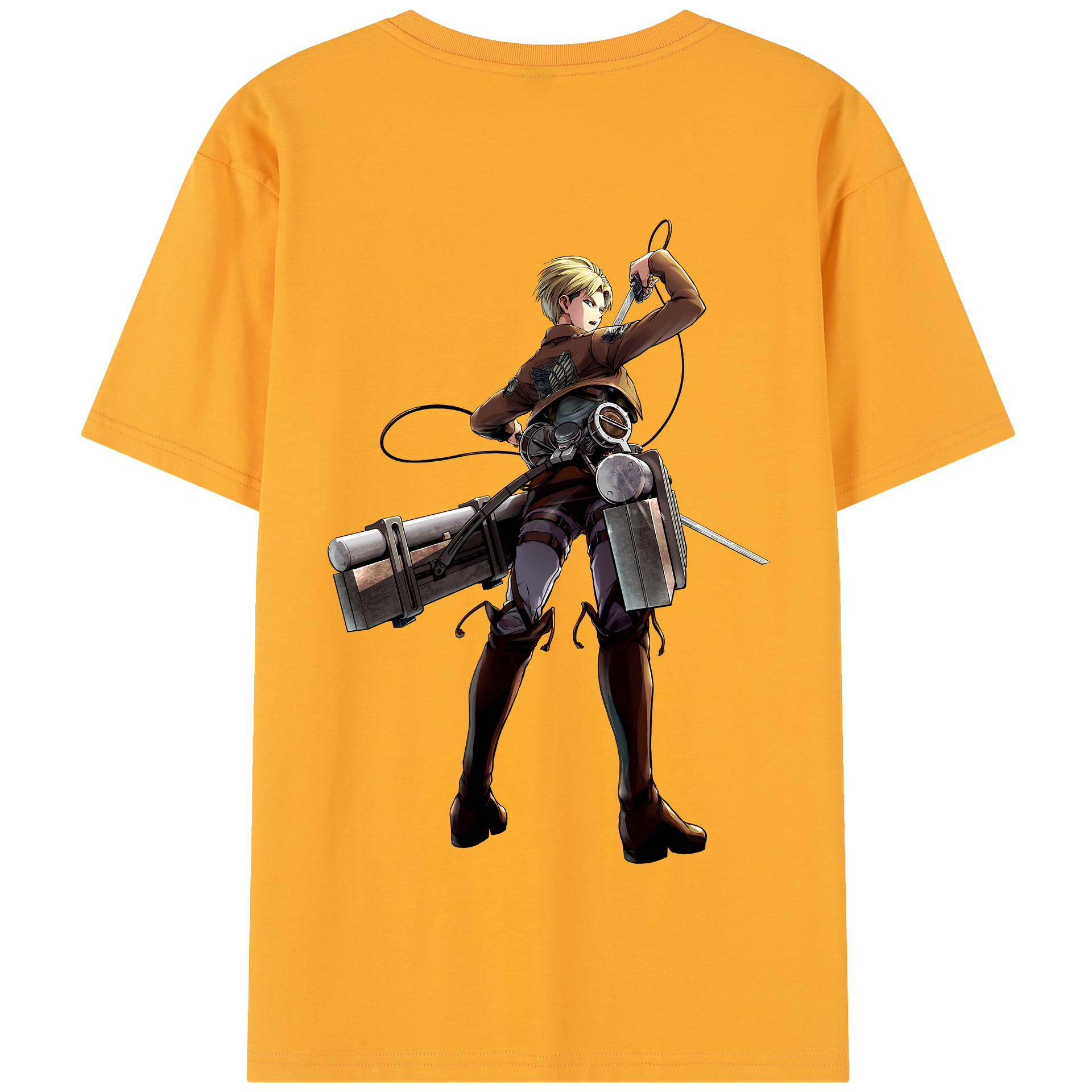 （画像用） 進撃の巨人 Attack on Titan 綿100％半袖Tシャツ（背面プリント）