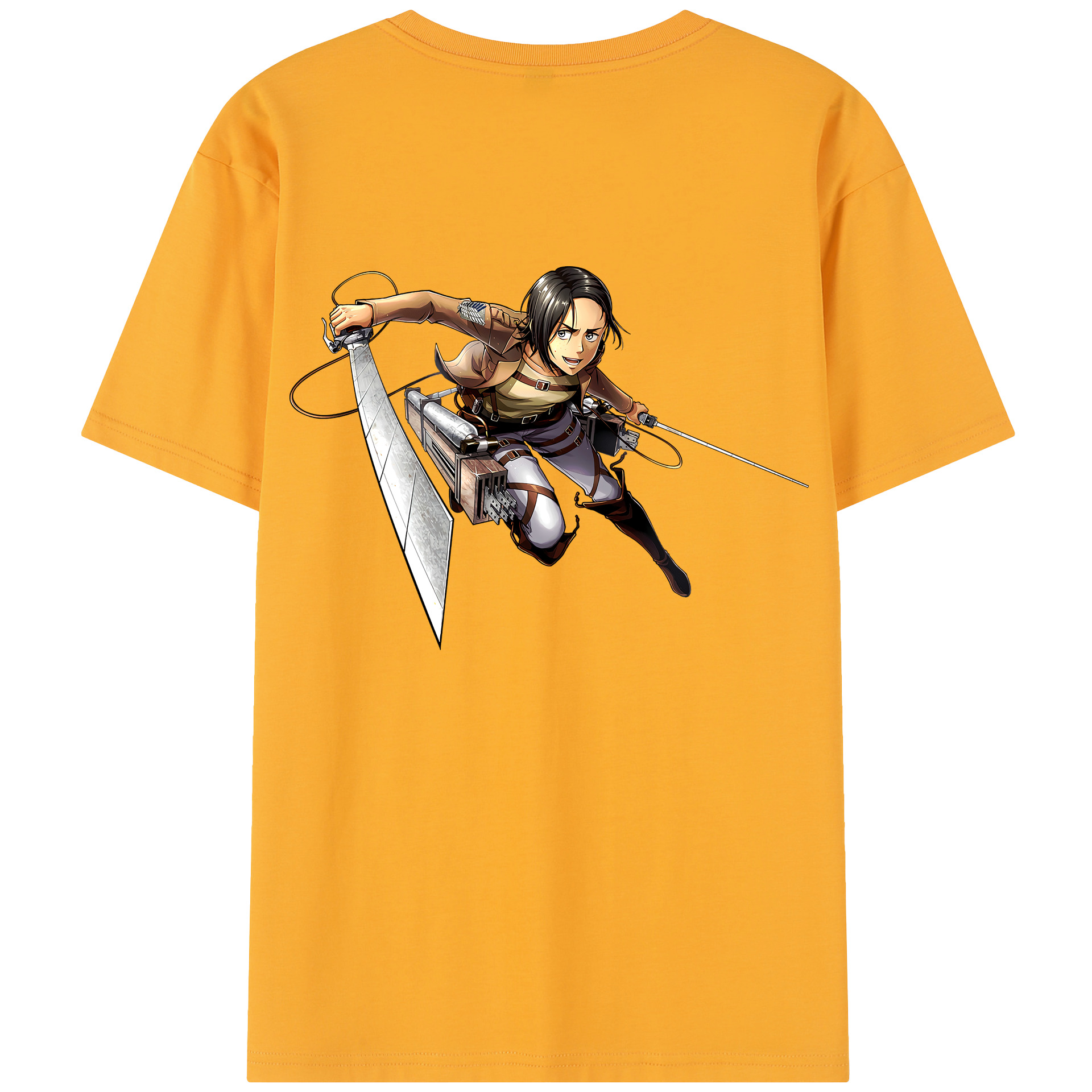 （画像用） 進撃の巨人 Attack on Titan 綿100％半袖Tシャツ（背面プリント）