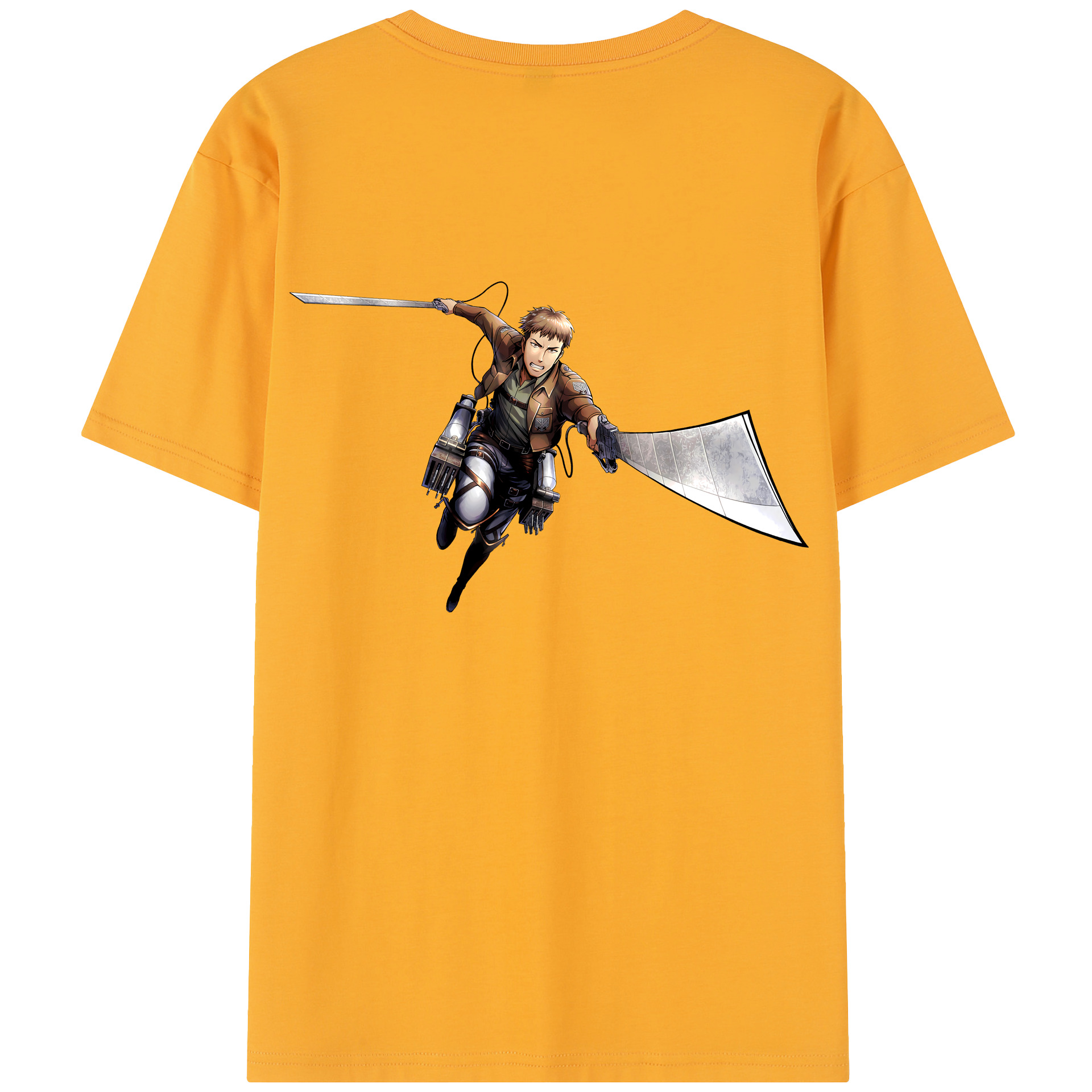 （画像用） 進撃の巨人 Attack on Titan 綿100％半袖Tシャツ（背面プリント）