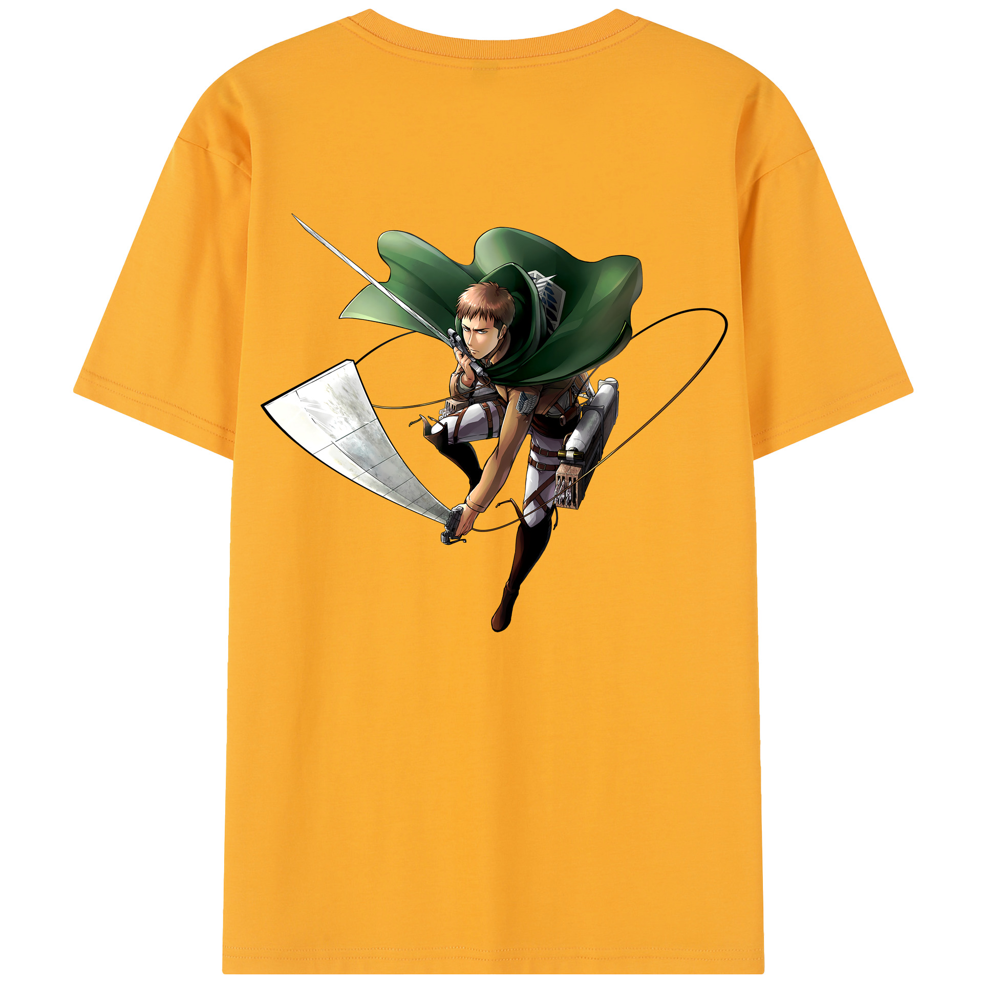 （画像用） 進撃の巨人 Attack on Titan 綿100％半袖Tシャツ（背面プリント）