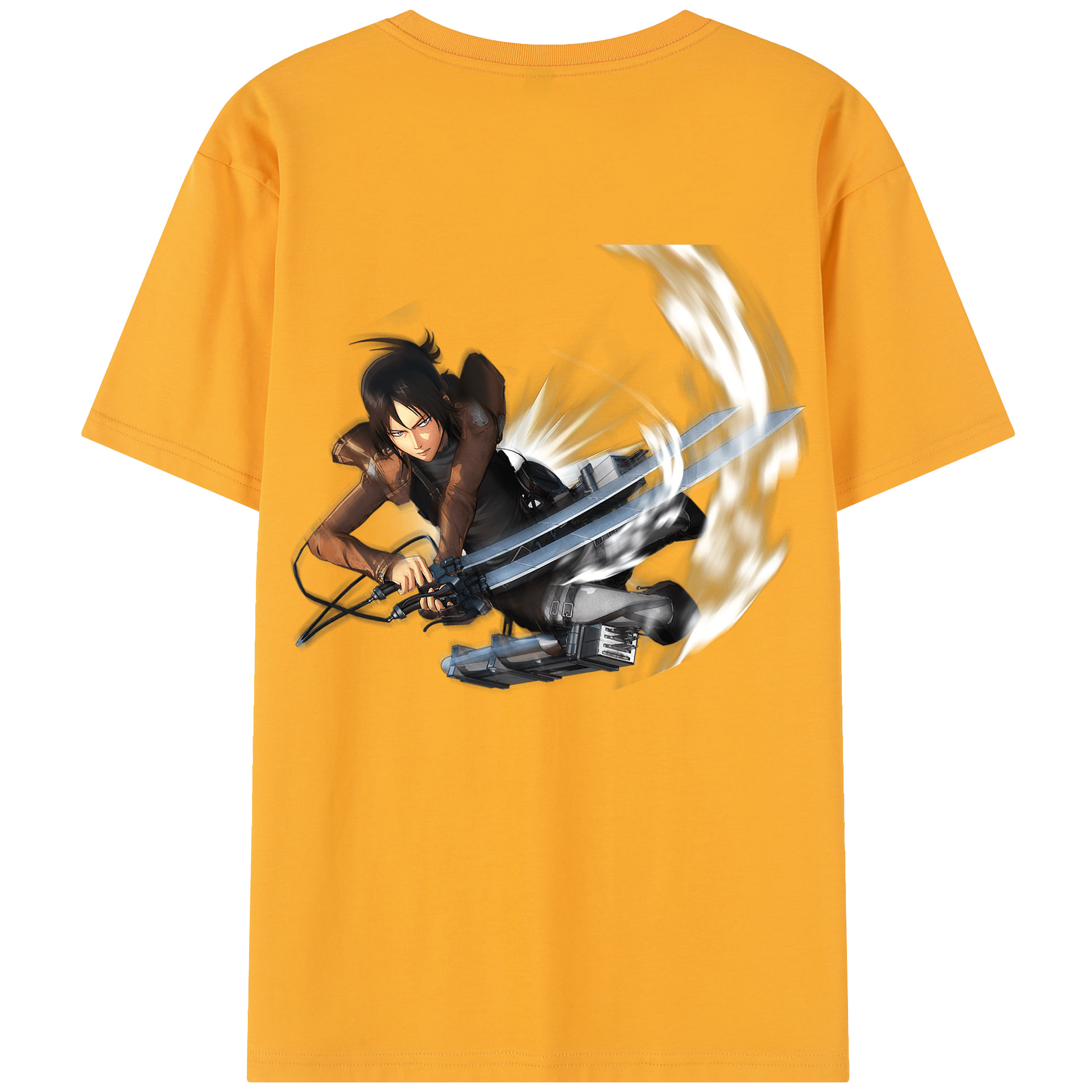 （画像用） 進撃の巨人 Attack on Titan 綿100％半袖Tシャツ（背面プリント）