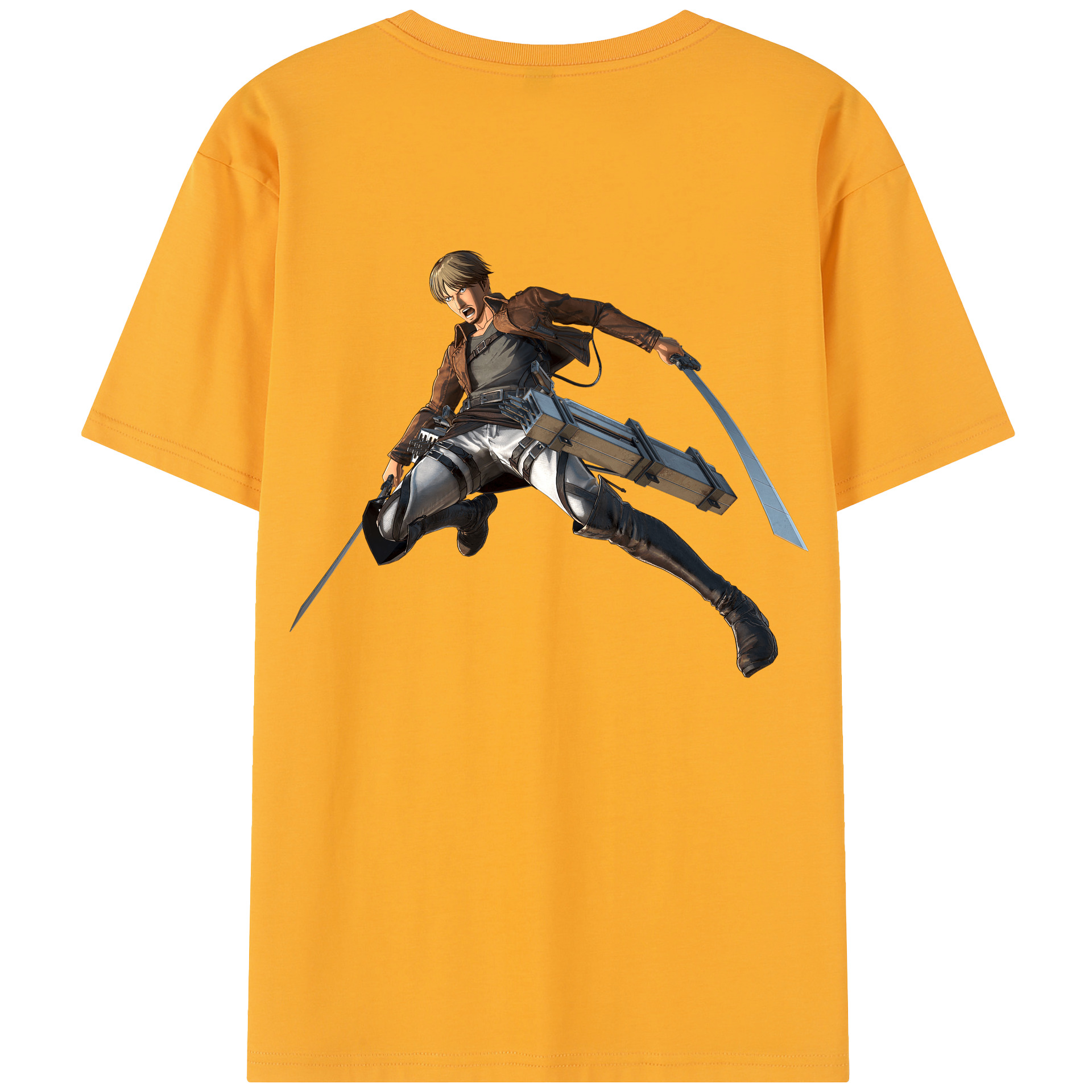 （画像用） 進撃の巨人 Attack on Titan 綿100％半袖Tシャツ（背面プリント）